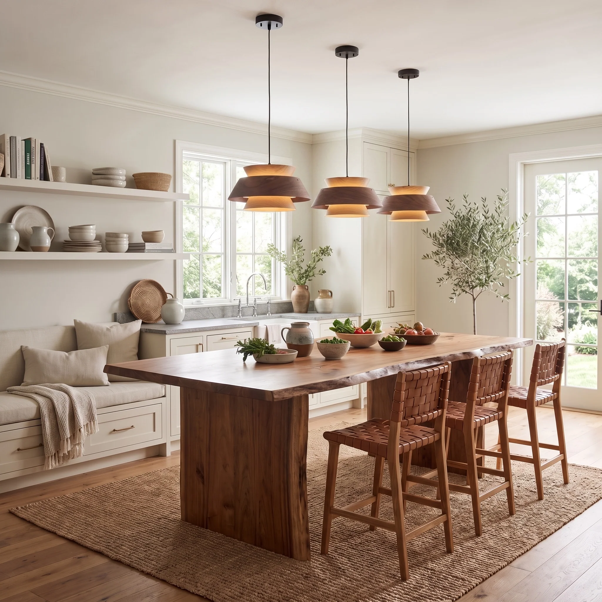 Aalto 1-light 13" Pendant in Light and Dark Walnut - Image 11