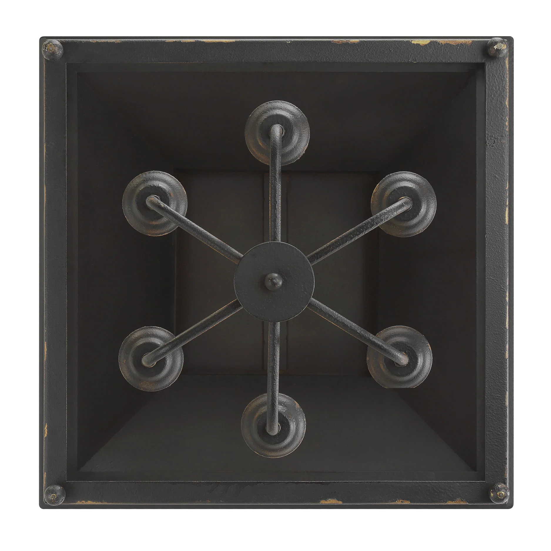Abingdon 6-light Pendant in Antique Black Iron - Image 3