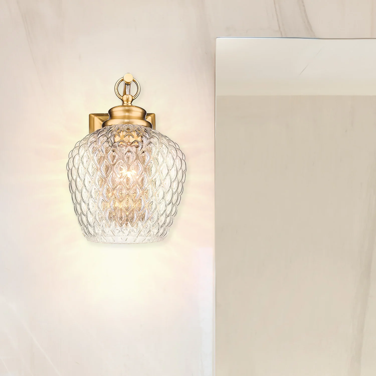 Adeline 1-light Wall Sconce in Modern Brushed Gold - Image 5