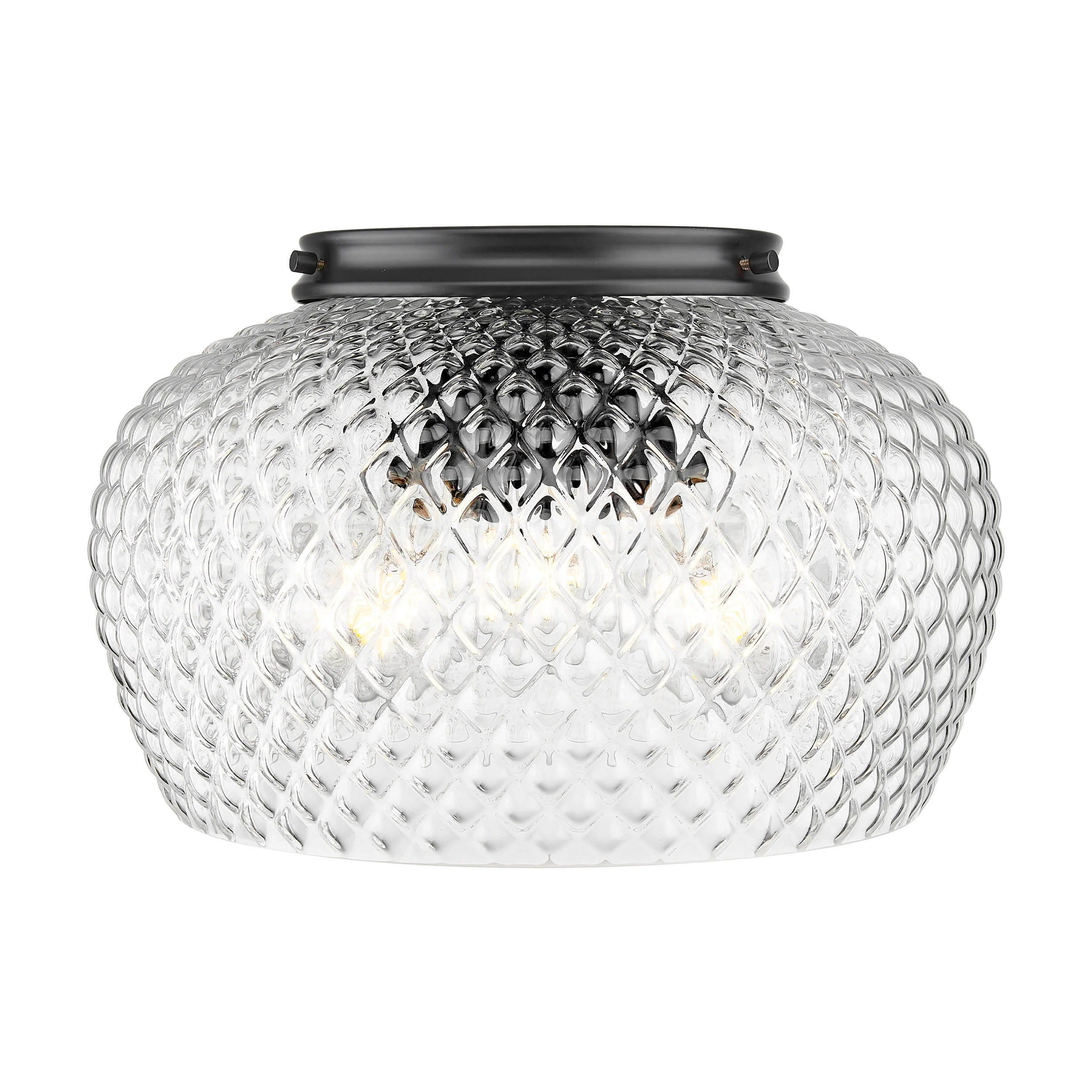 Adeline 3-light Flush Mount in Matte Black - Image 2
