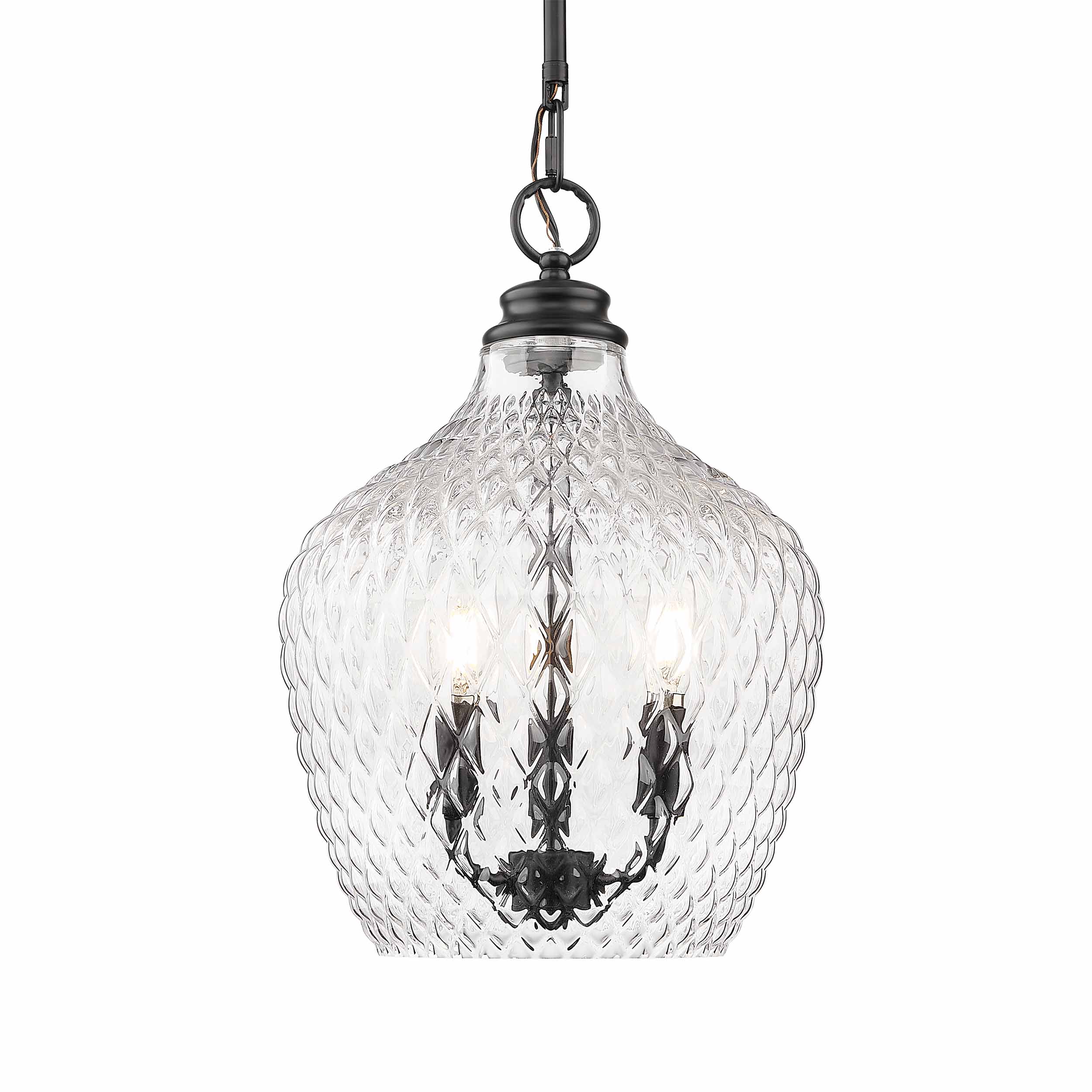 Adeline 3-light Pendant in Matte Black