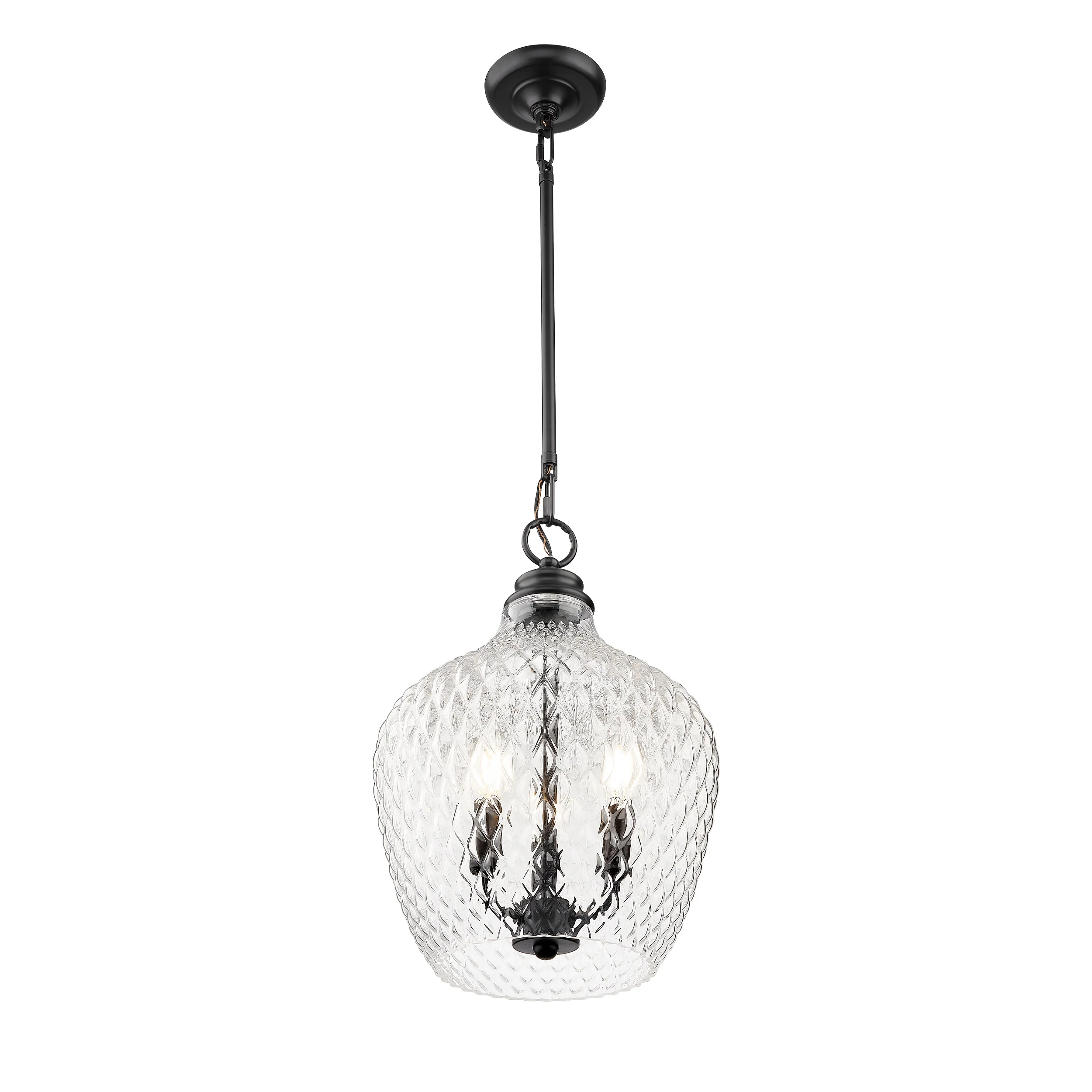 Adeline 3-light Pendant in Matte Black - Image 2