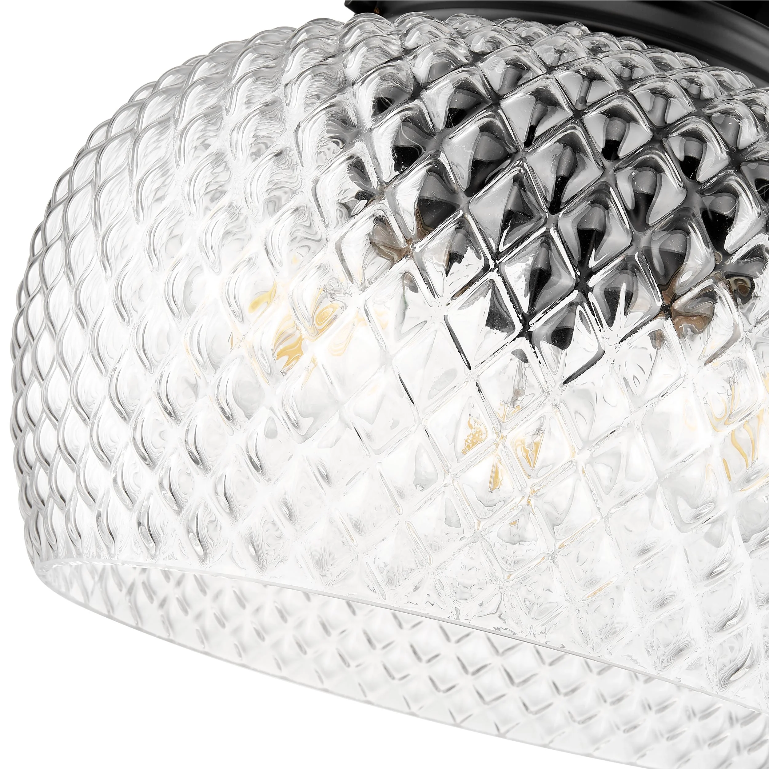 Adeline 3-light Semi-Flush Mount in Matte Black - Image 4