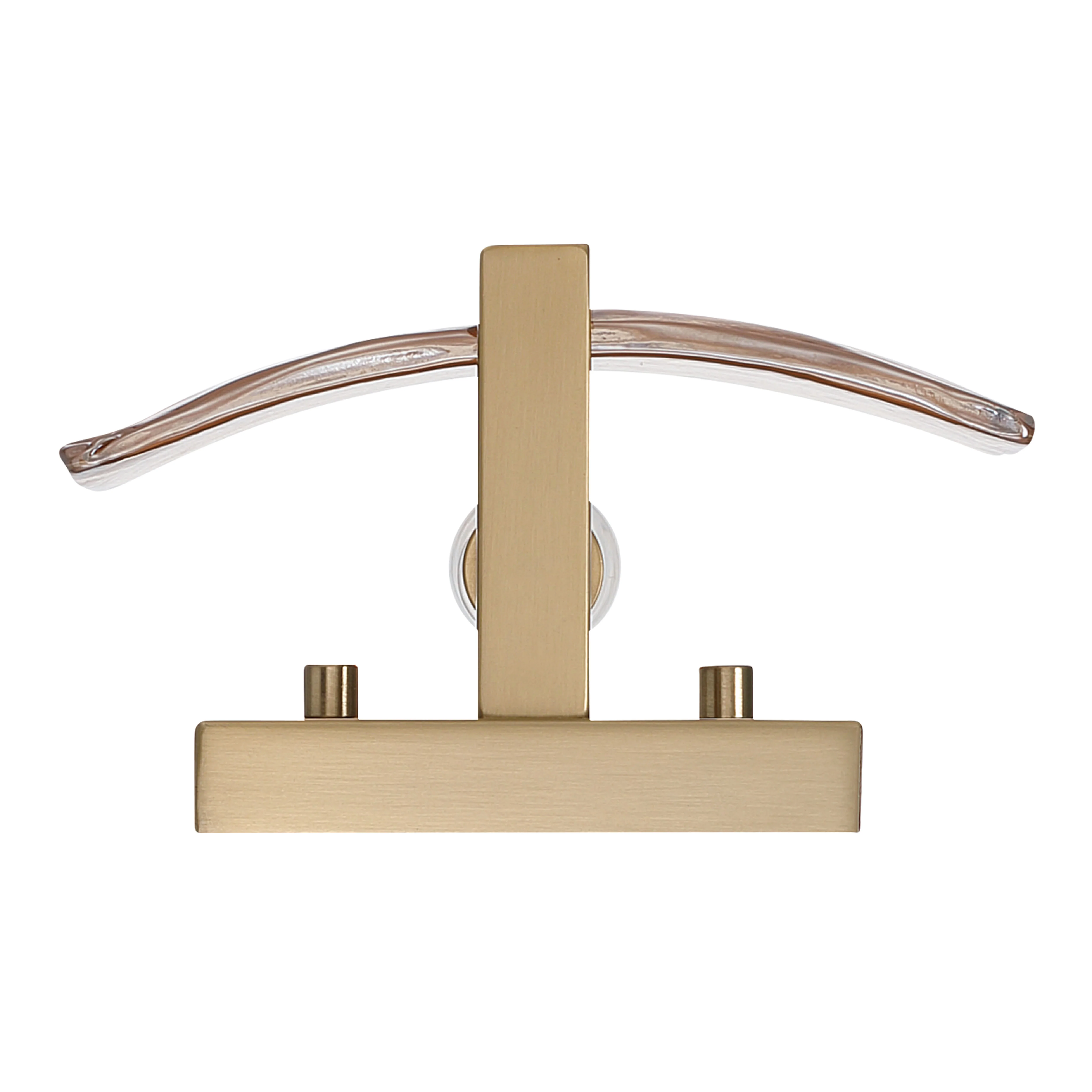 Aenon 1-light Wall Sconce in Brushed Champagne Brass with Amber Water Glass - Image 5