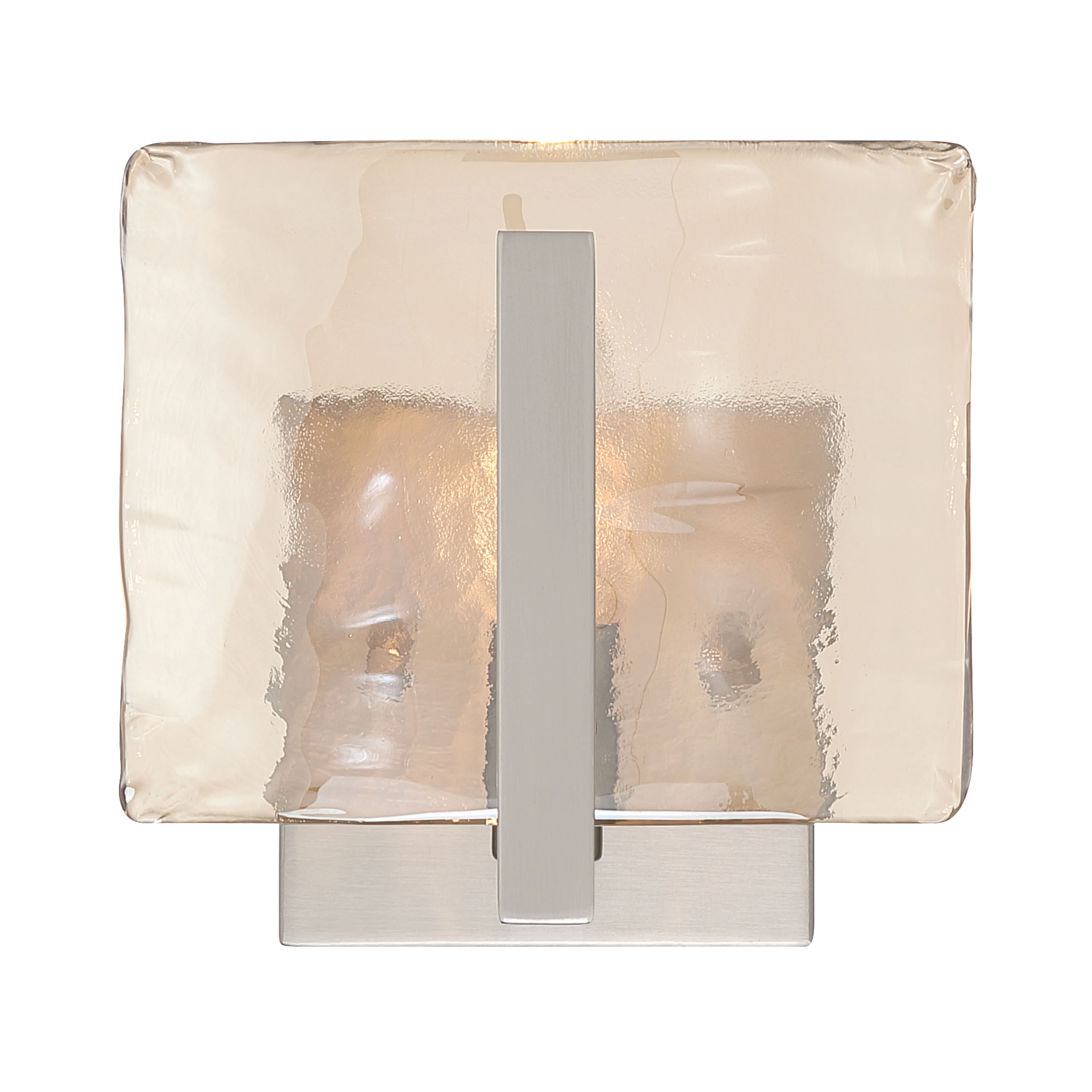 Aenon 1-light Wall Sconce in Pewter with Amber Water Glass - Image 3
