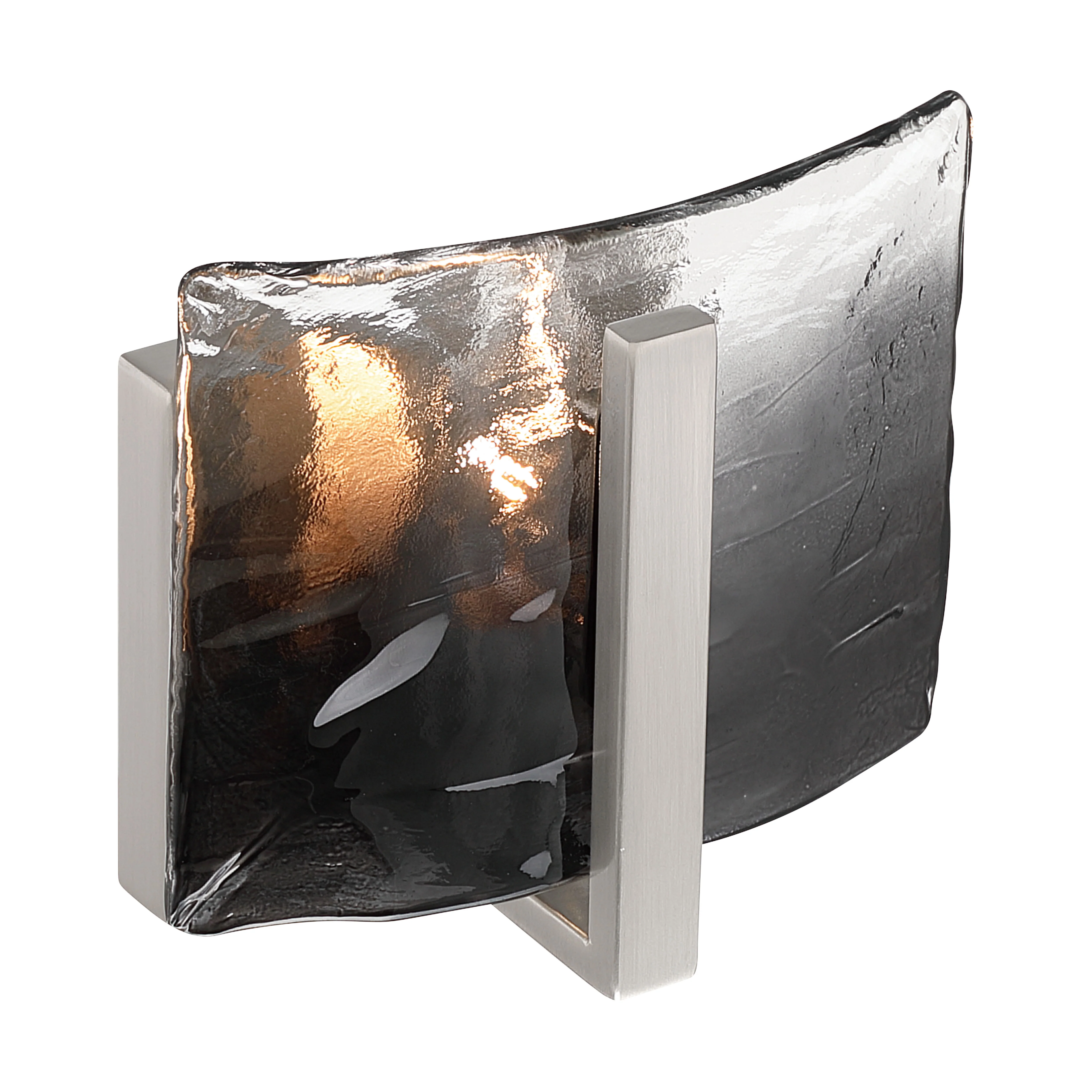 Aenon 1-light Wall Sconce in Pewter with Smokey Water Glass - Image 4