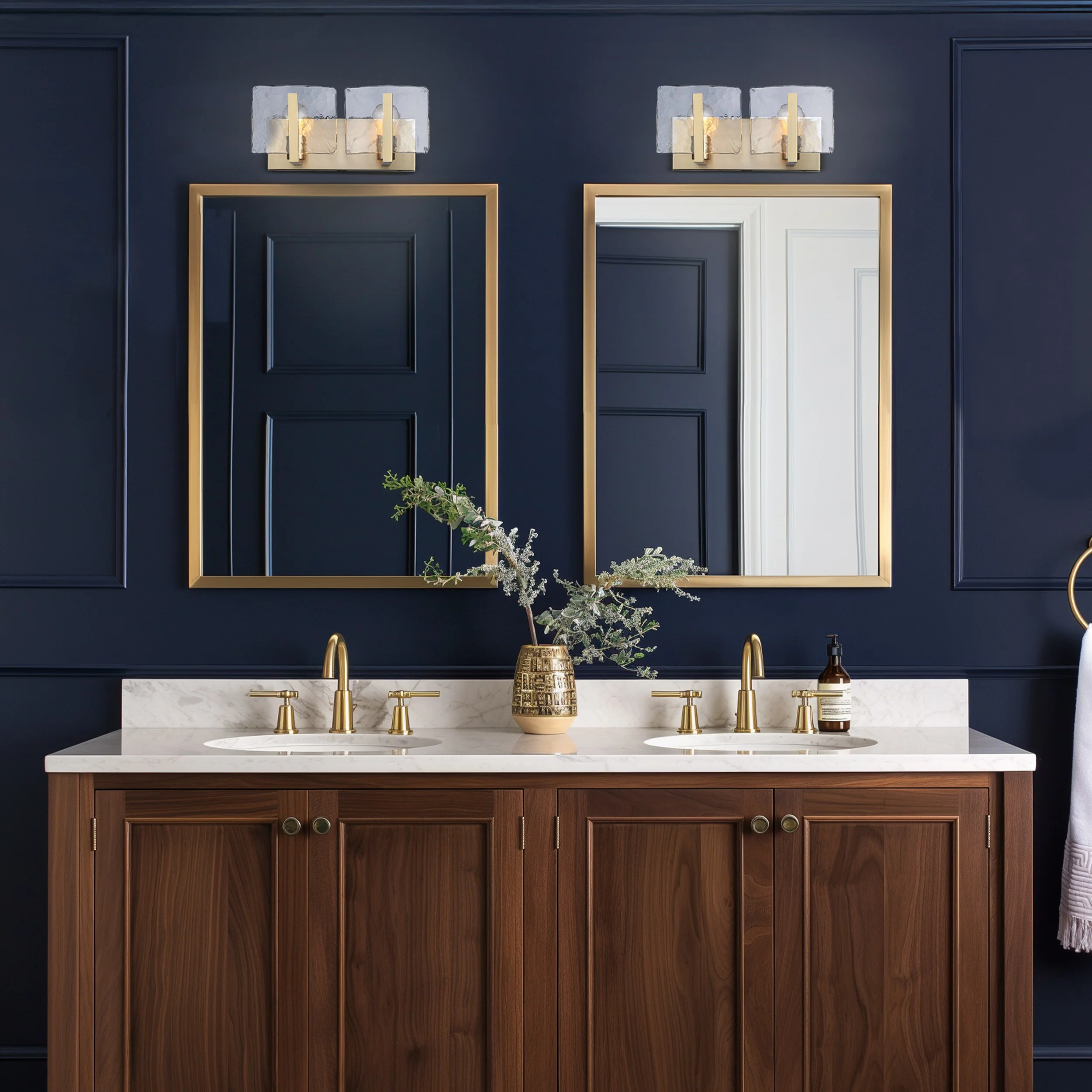 Aenon 2-light Vanity in Brushed Champagne Brass - Image 7
