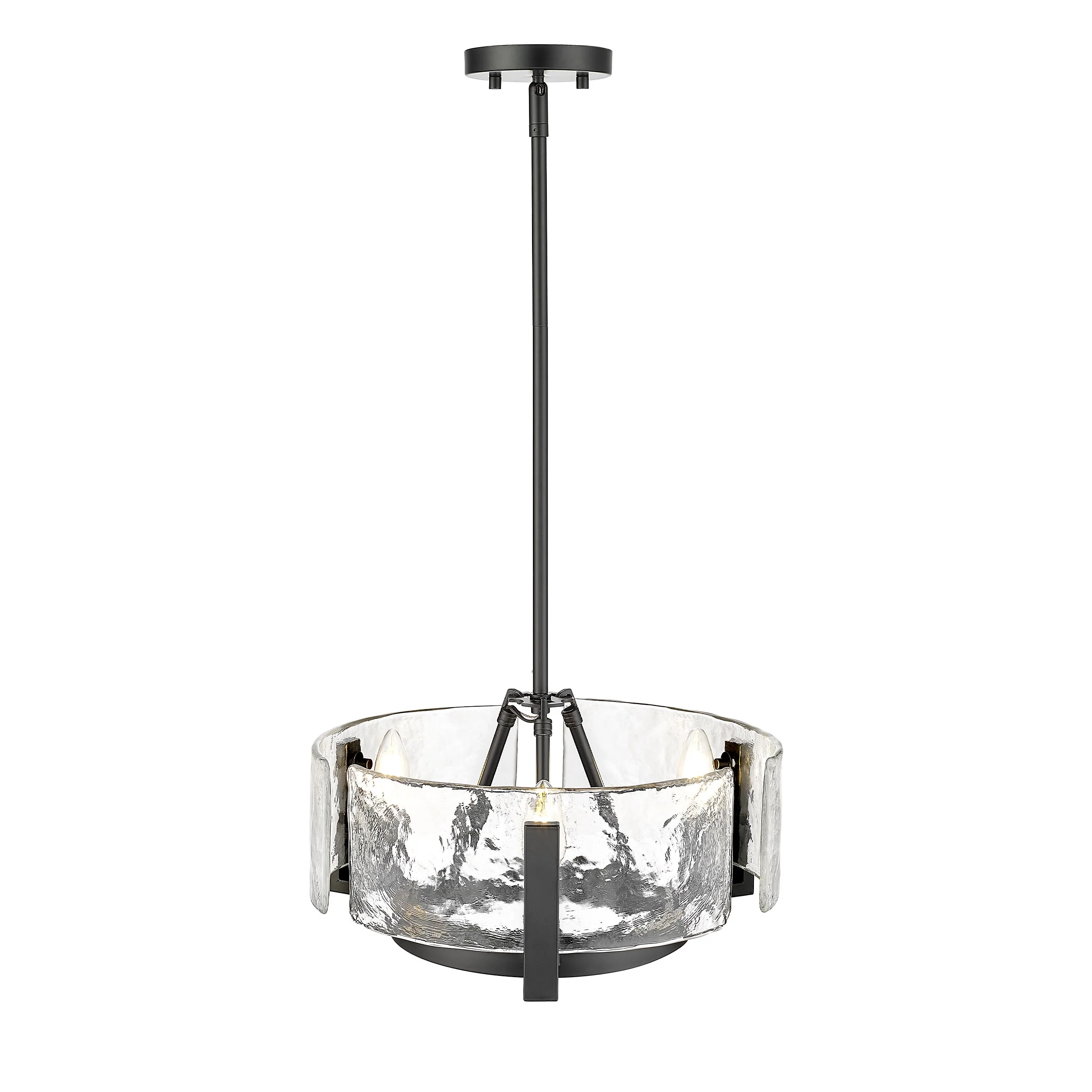 Aenon 3-light Chandelier in Matte Black - Image 2