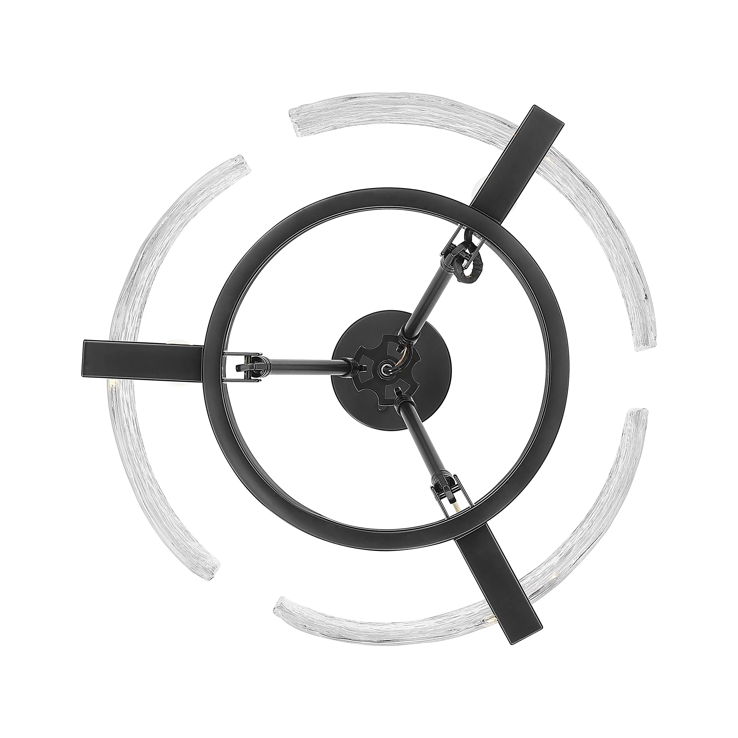 Aenon 3-light Chandelier in Matte Black - Image 4