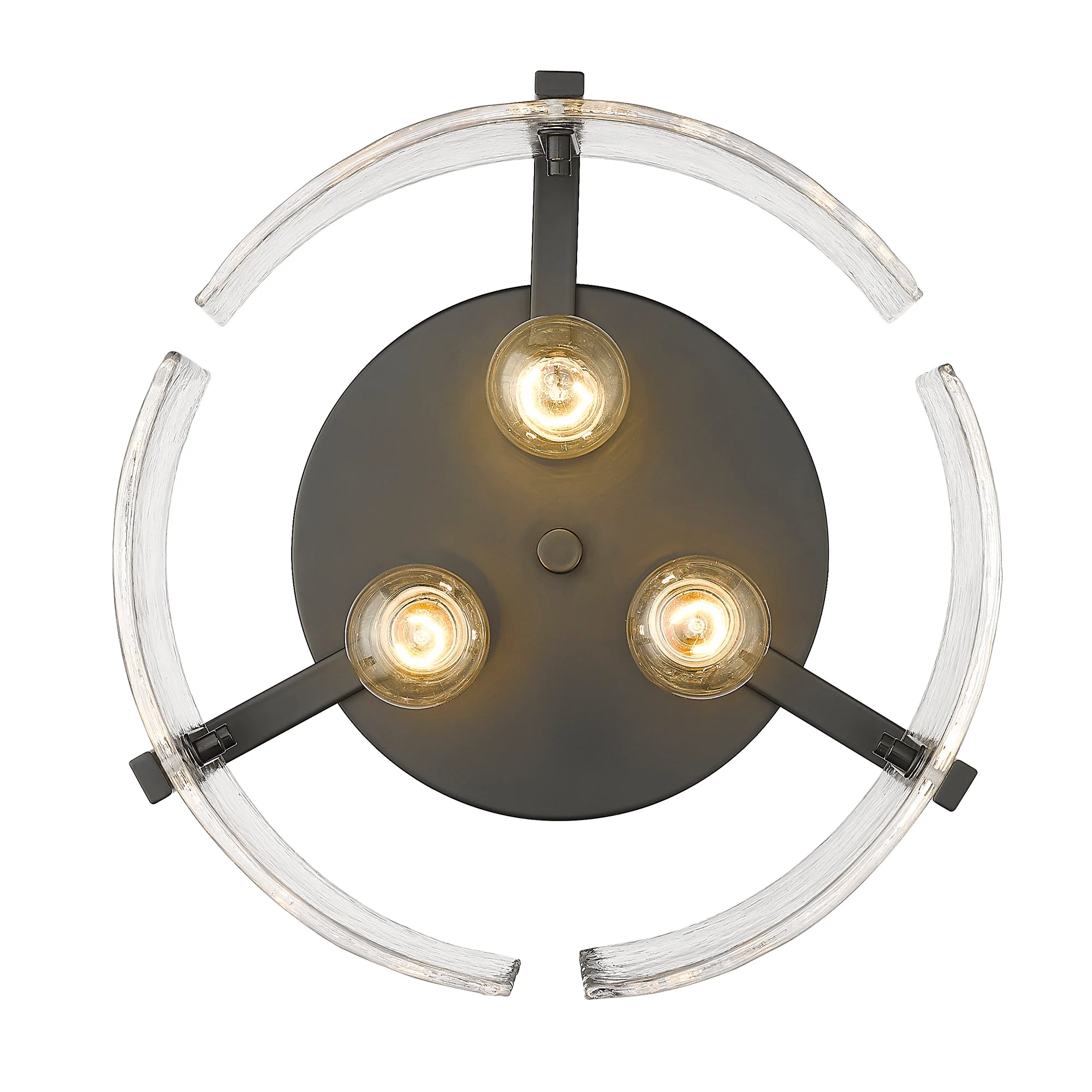 Aenon 3-light Flush Mount in Matte Black - Image 3