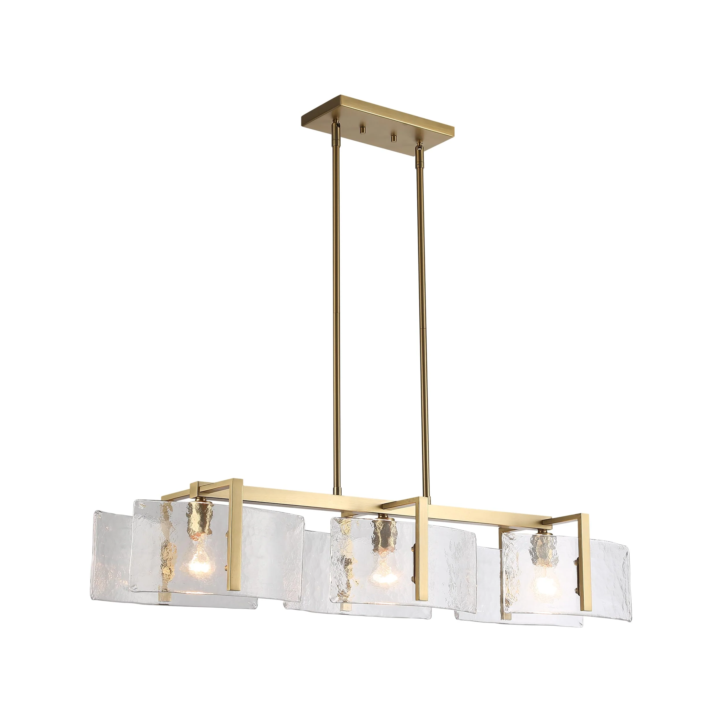 Aenon 3-light Island Light in Brushed Champagne Brass - Image 3
