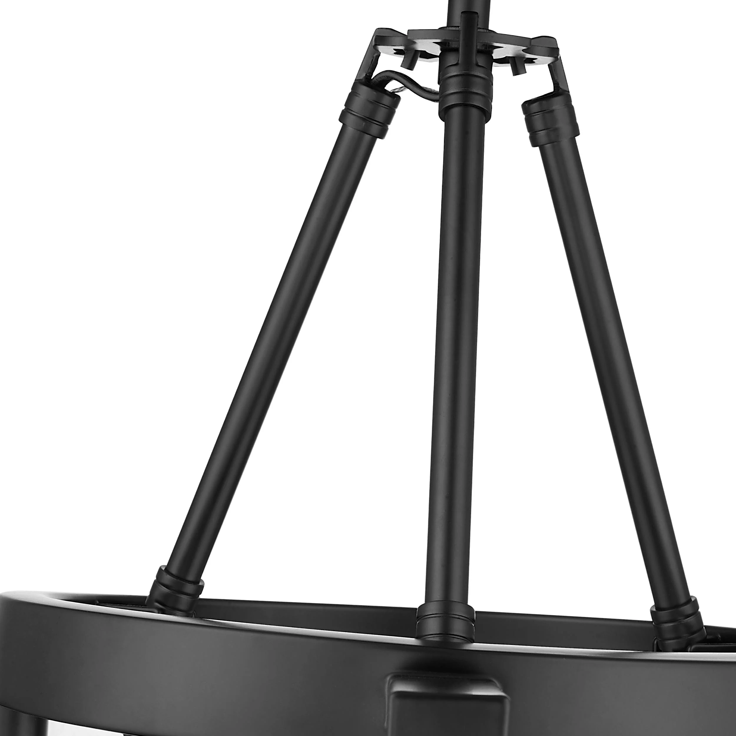 Aenon 3-light Semi-Flush Mount in Matte Black - Image 5