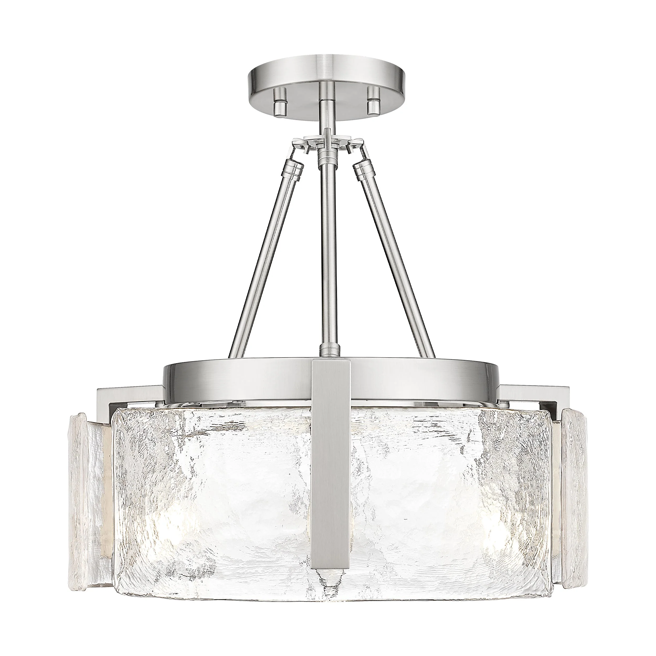 Aenon 3-light Semi-Flush Mount in Pewter - Image 2