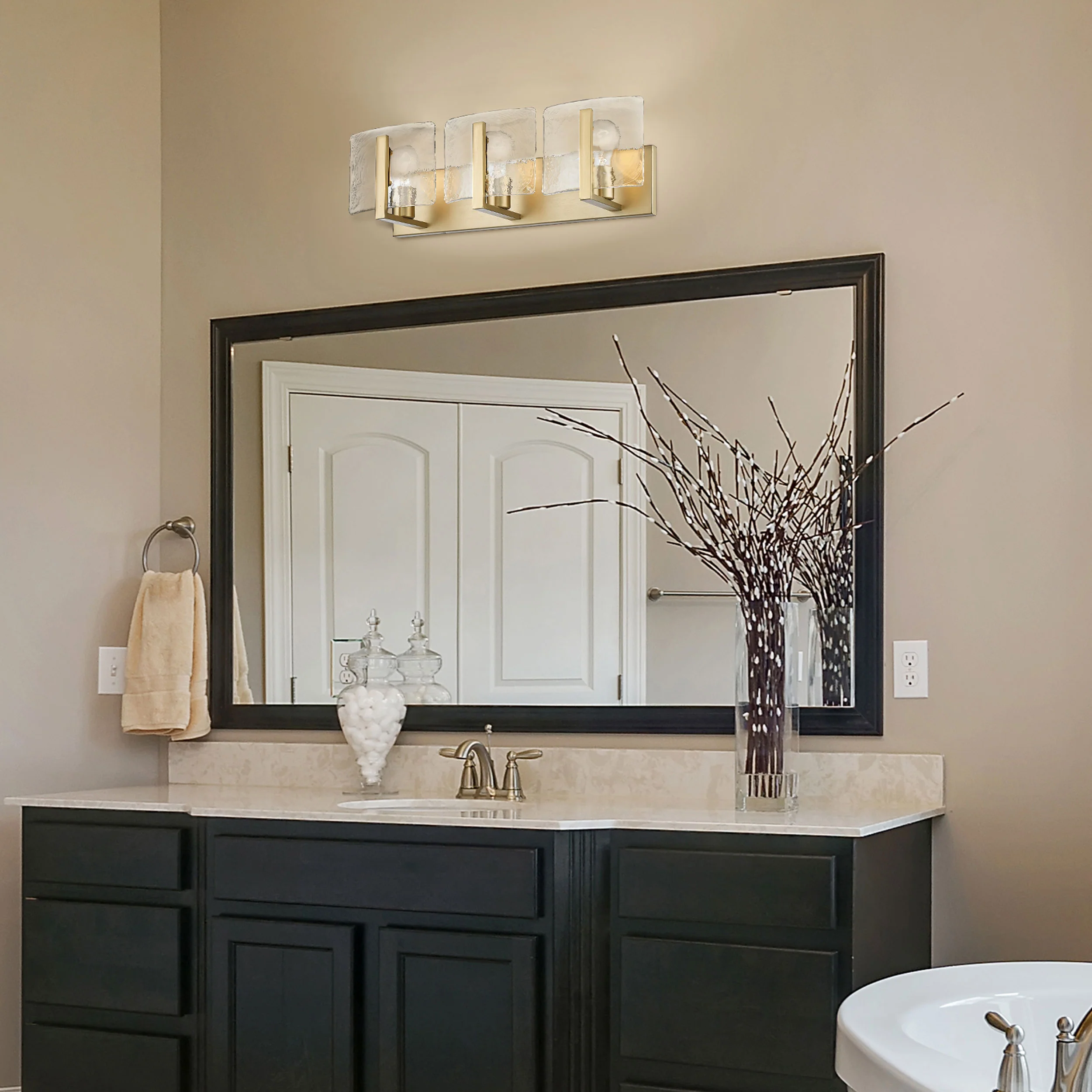 Aenon 3-light Vanity in Brushed Champagne Brass - Image 6