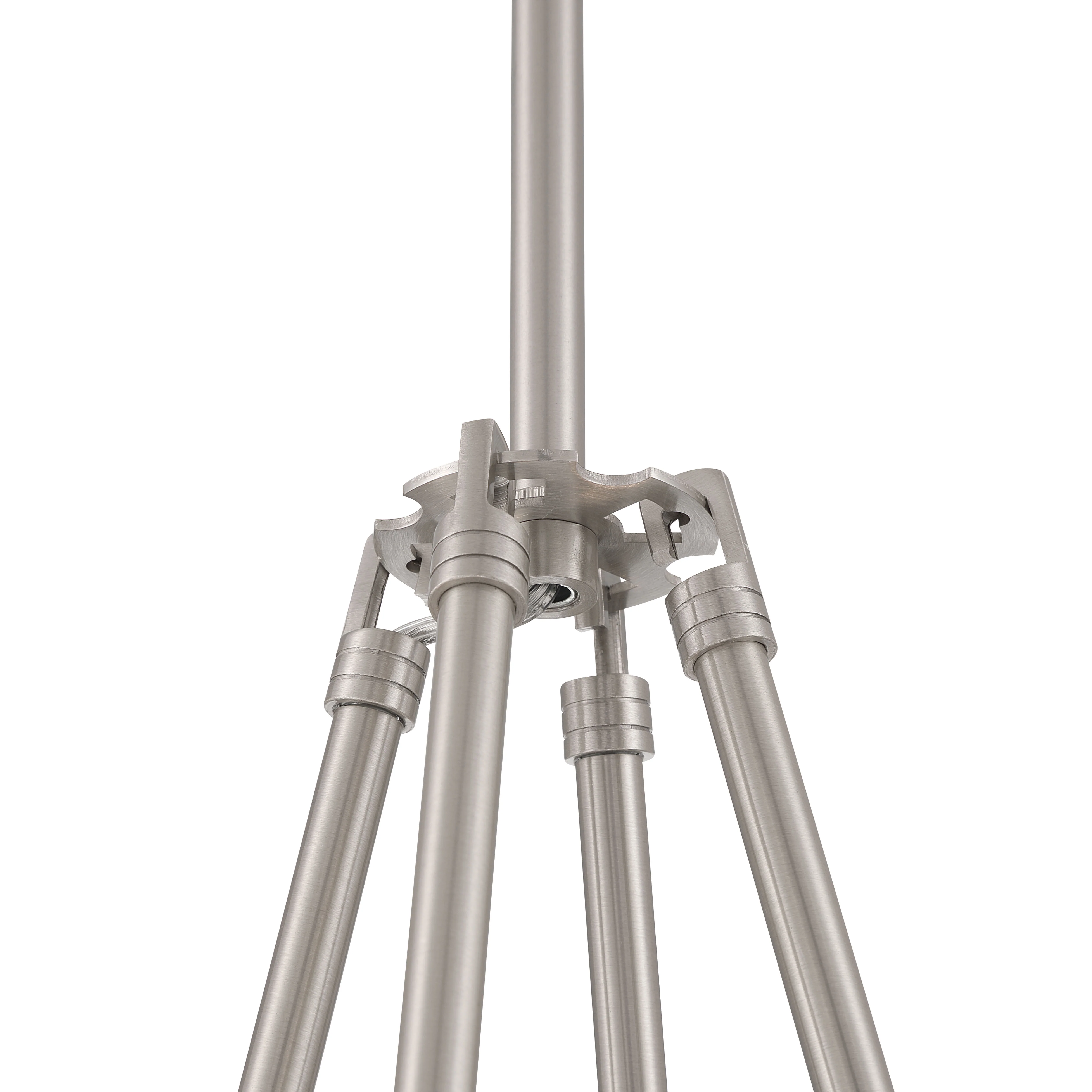 Aenon 4-Light Chandelier in Pewter with Smokey Water Glass - Image 8