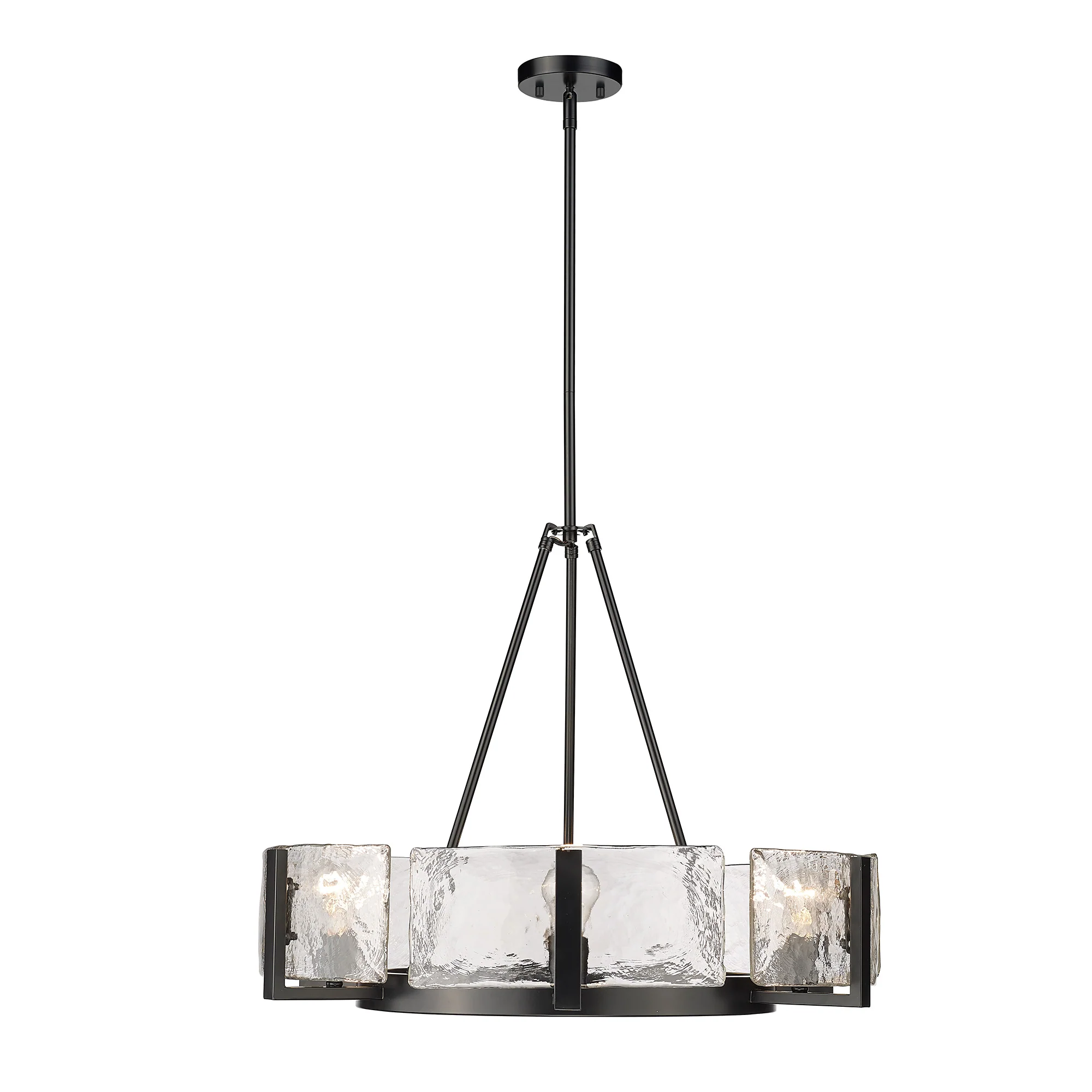 Aenon 6-light Chandelier in Matte Black - Image 3