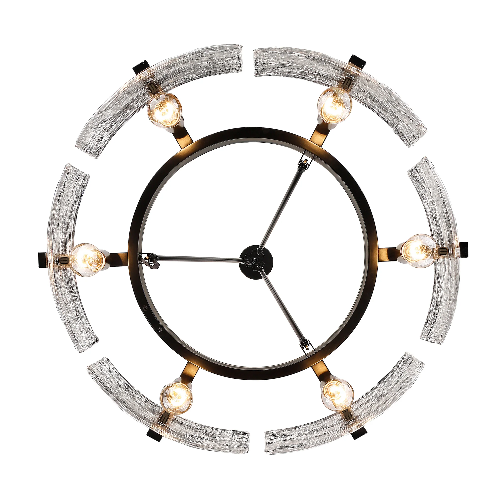 Aenon 6-light Chandelier in Matte Black - Image 4