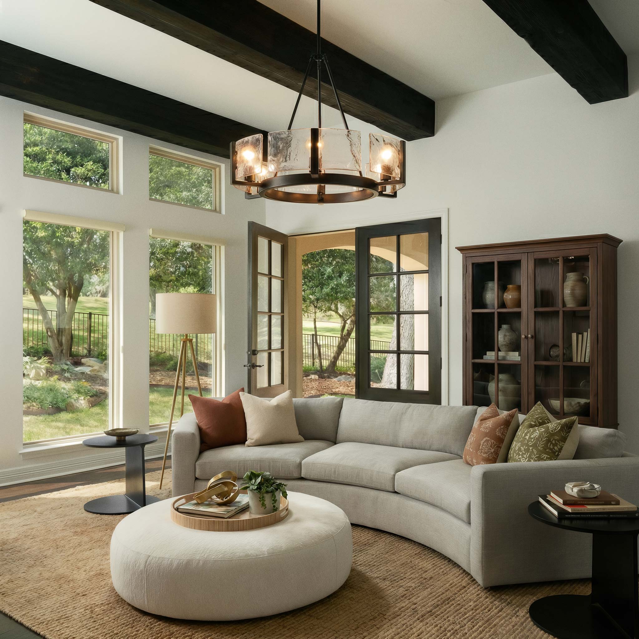 Aenon 6-light Chandelier in Matte Black - Image 7