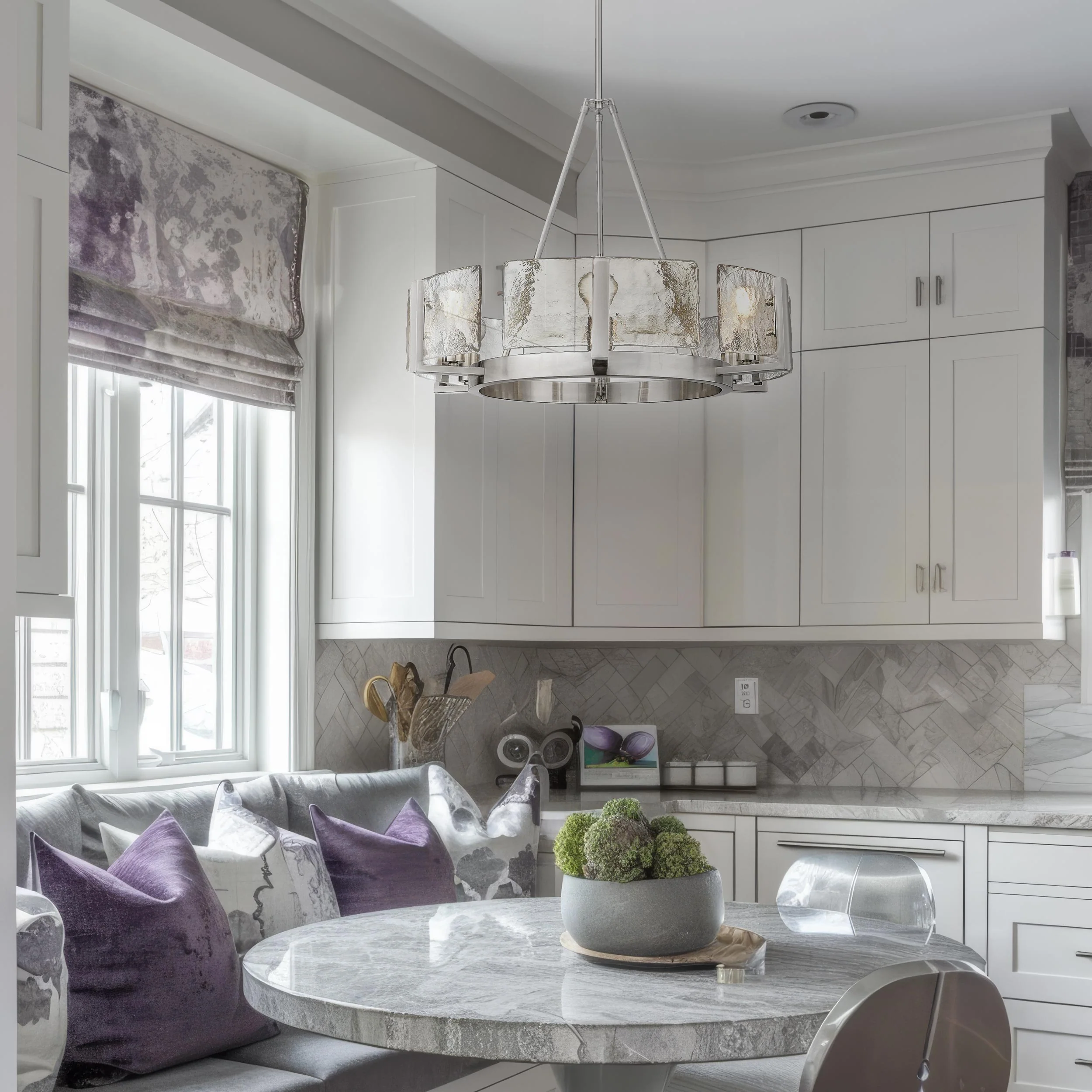 Aenon 6-light Chandelier in Pewter - Image 6