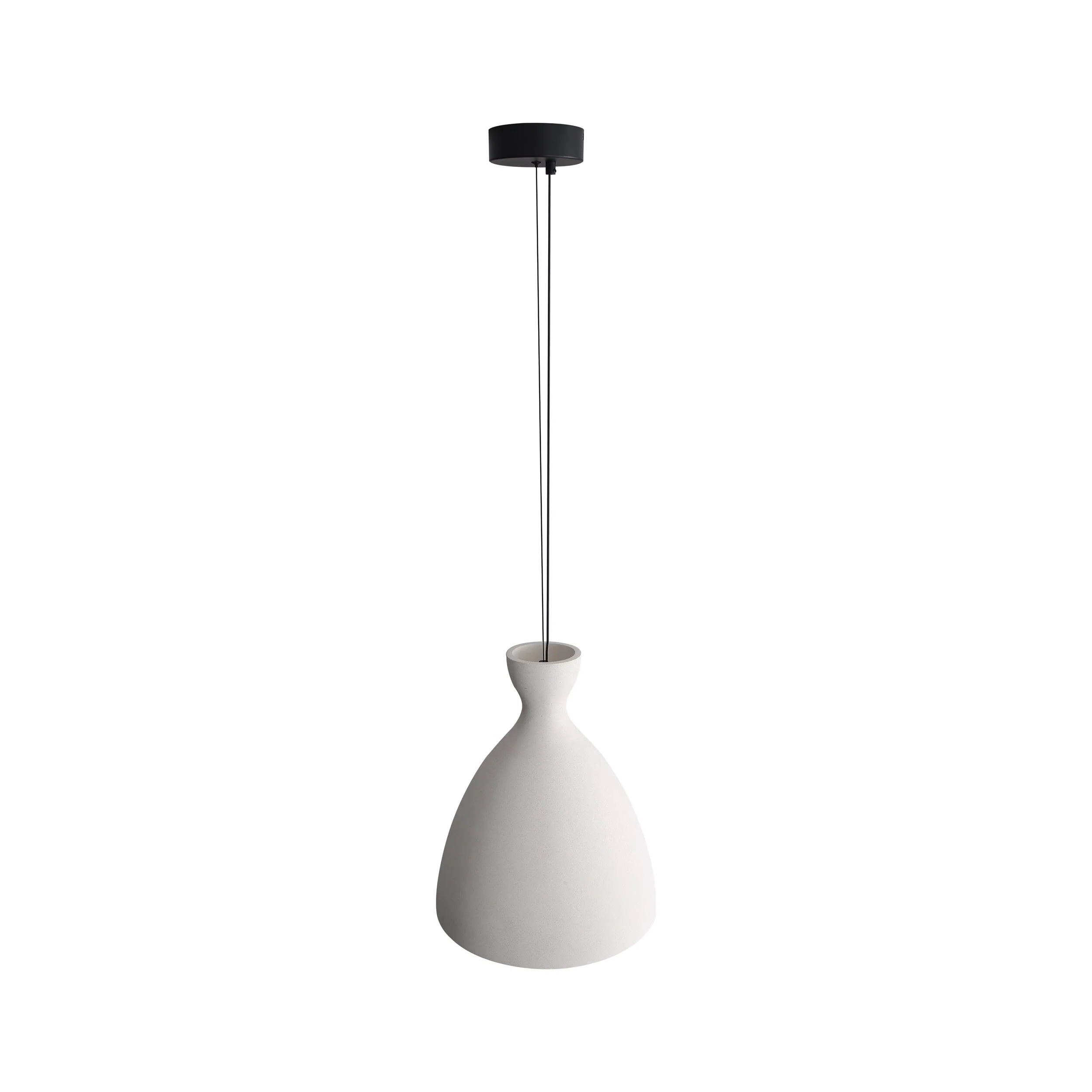 Aethera 14in Integrated LED Pendant in White Sandstone Cement - Image 5