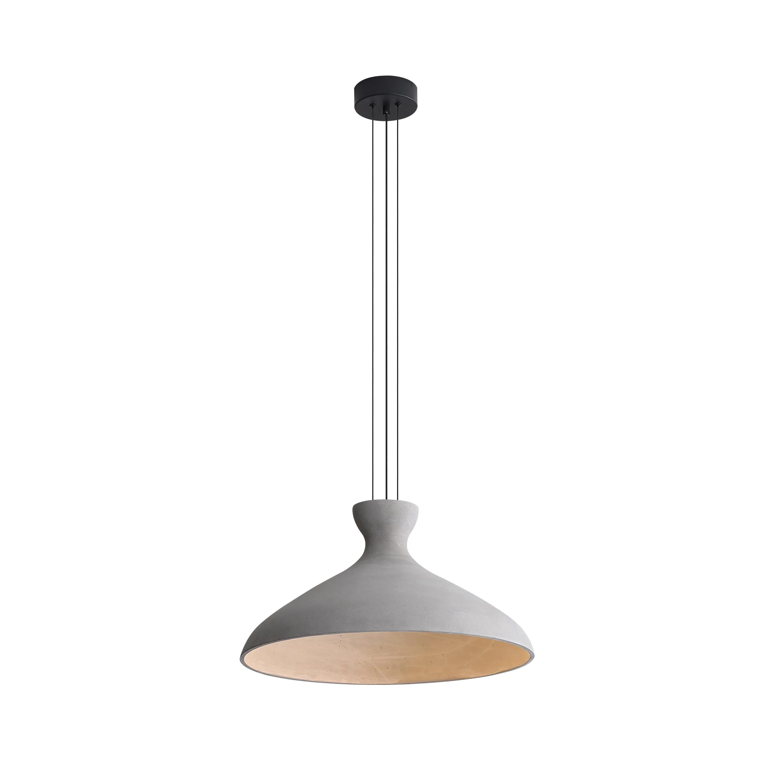Aethera 22in Integrated LED Pendant in Grey Cement - Image 3