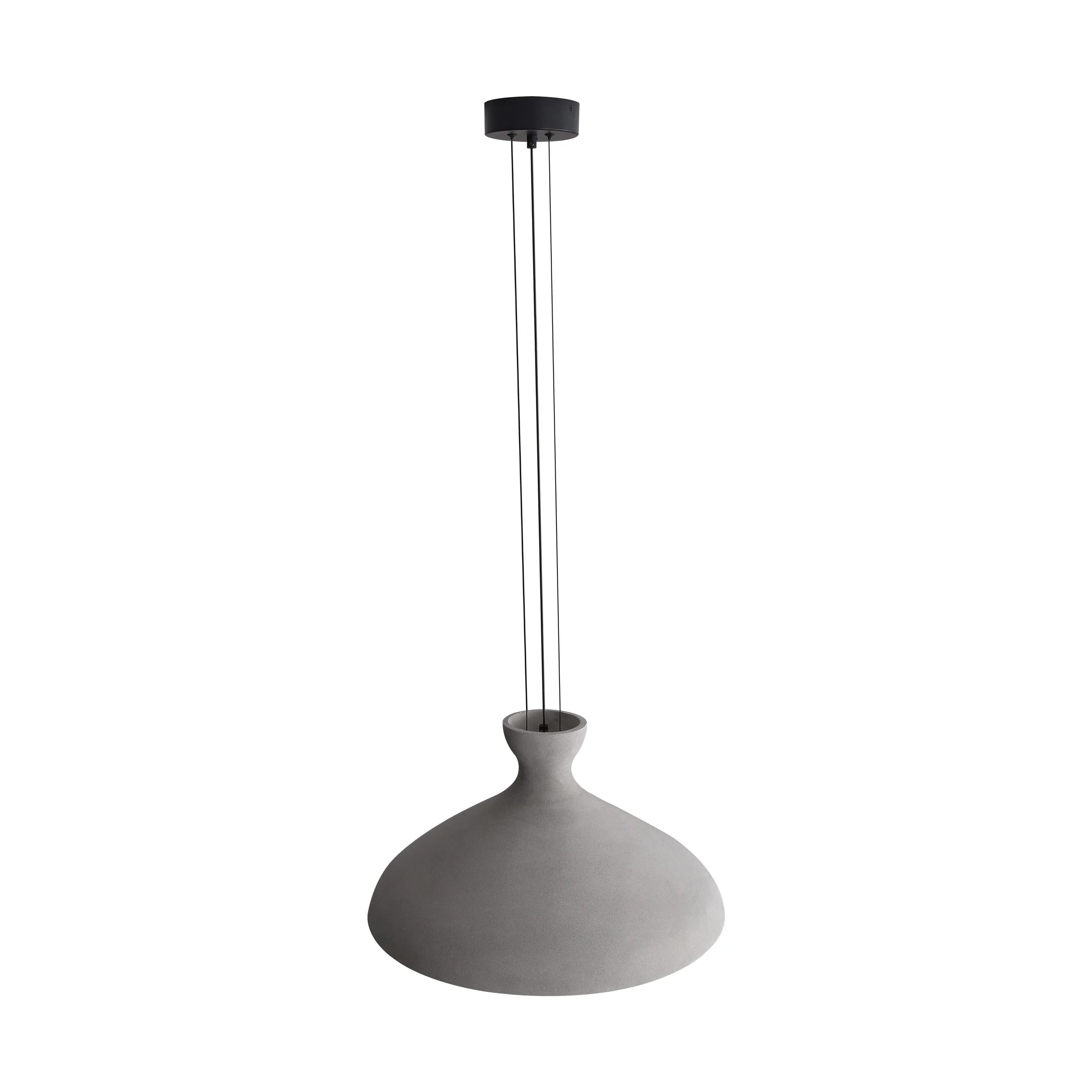 Aethera 22in Integrated LED Pendant in Grey Cement - Image 4
