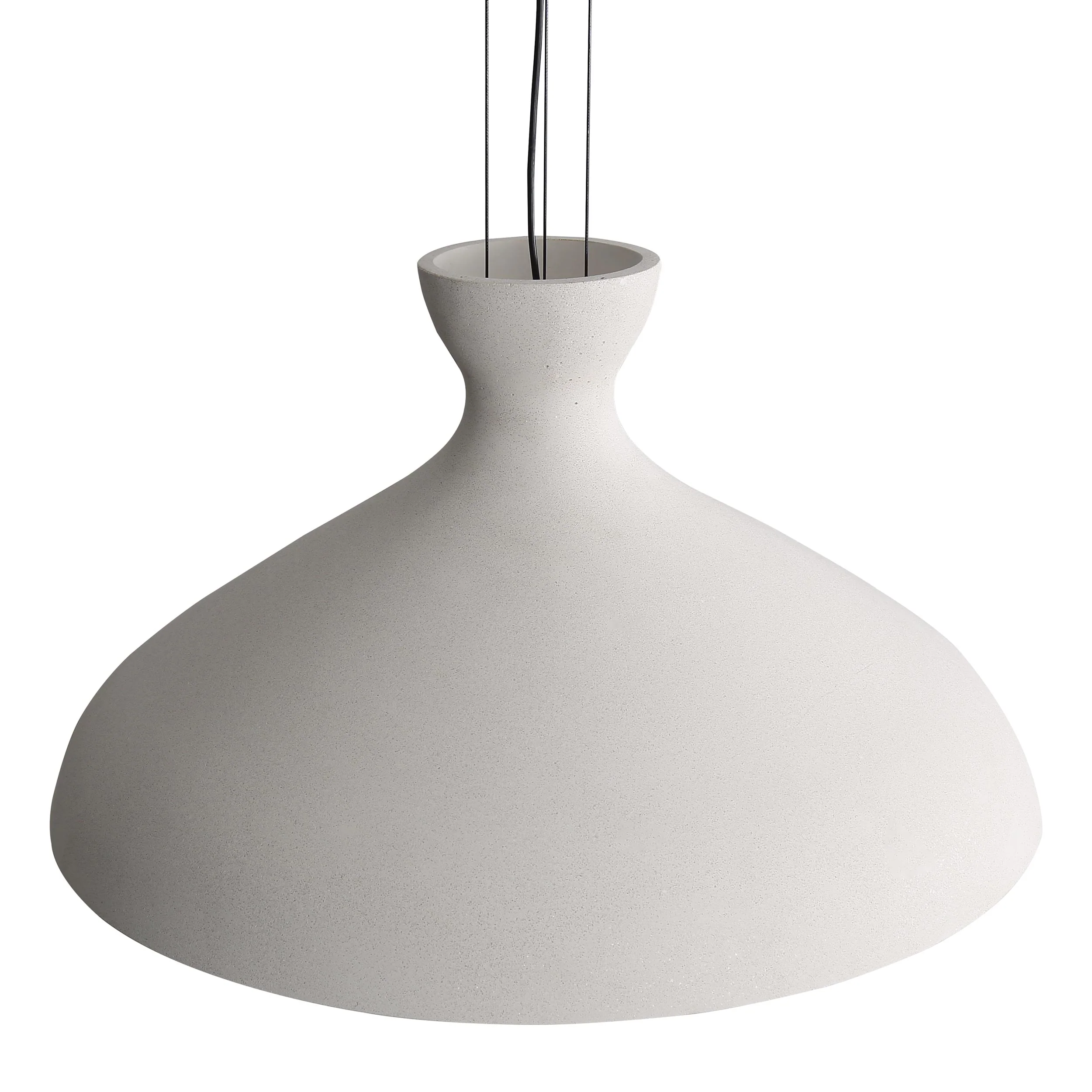 Aethera 22in Integrated LED Pendant in White Sandstone Cement - Image 6