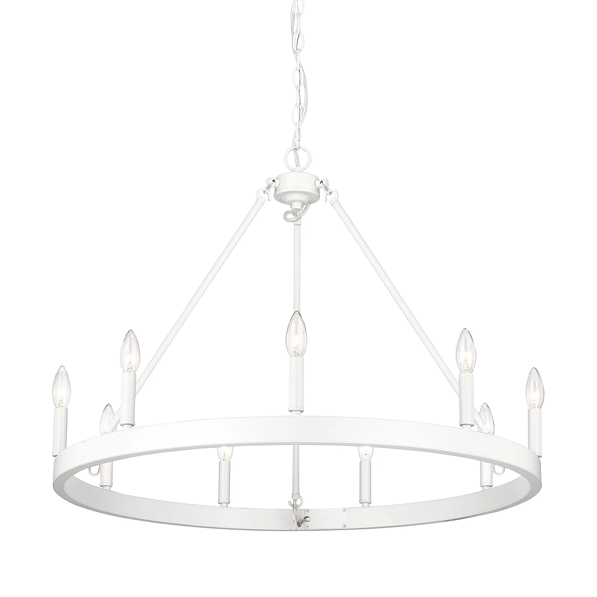 Alastair 9-light Chandelier in Matte White - Image 2