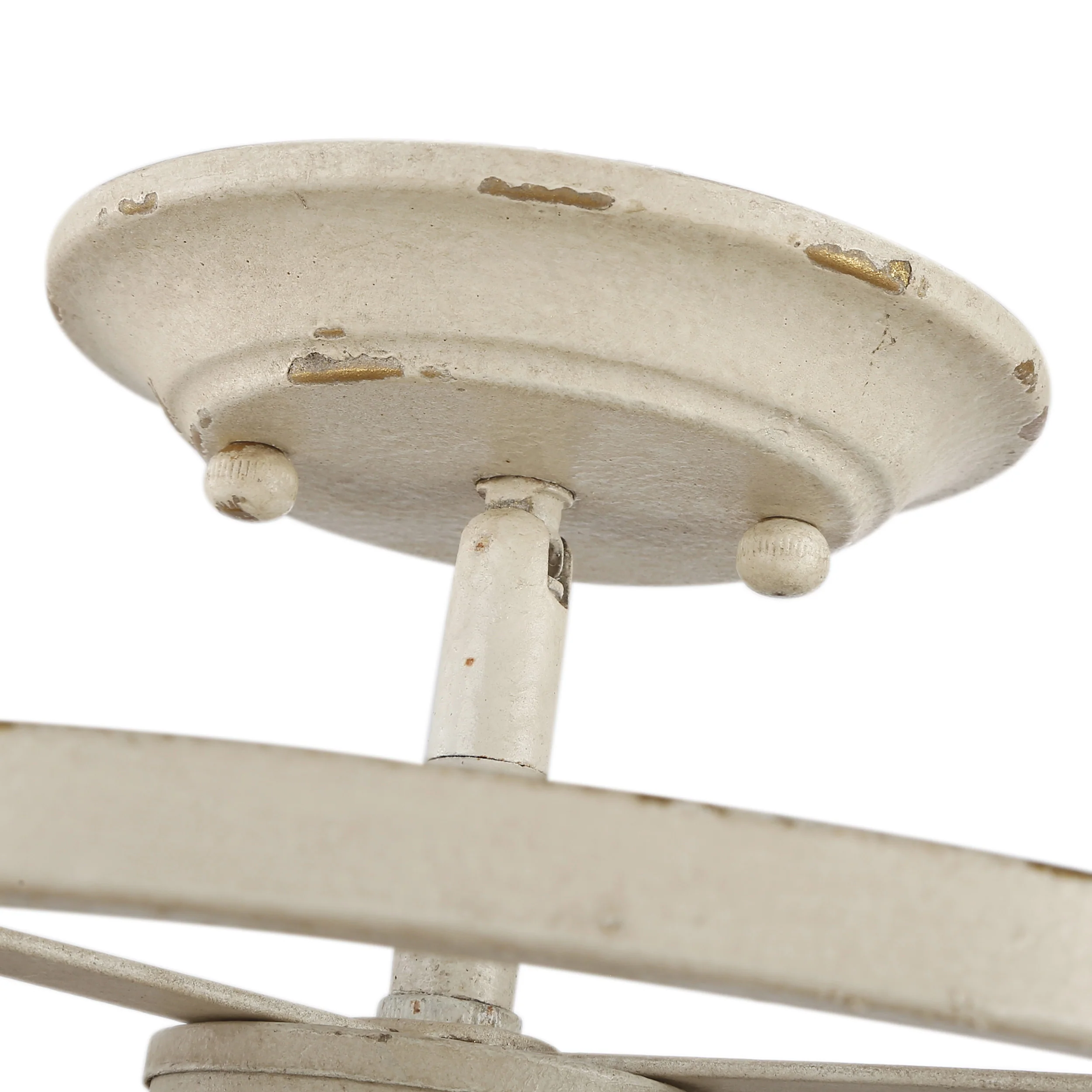 Alcott 3-light Semi-Flush Mount in Antique Ivory - Image 6