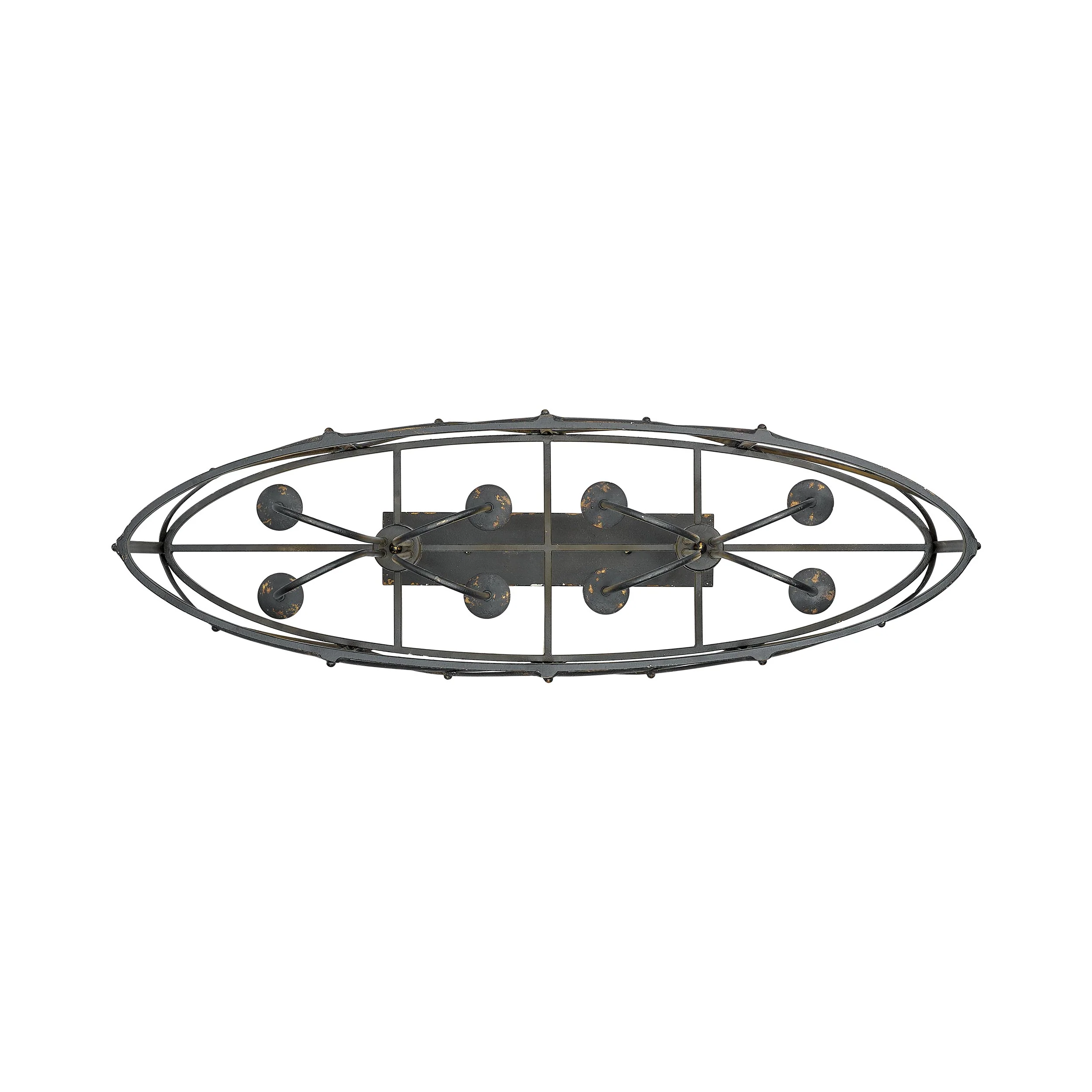 Alcott 8-light Island Light in Antique Black Iron - Image 5