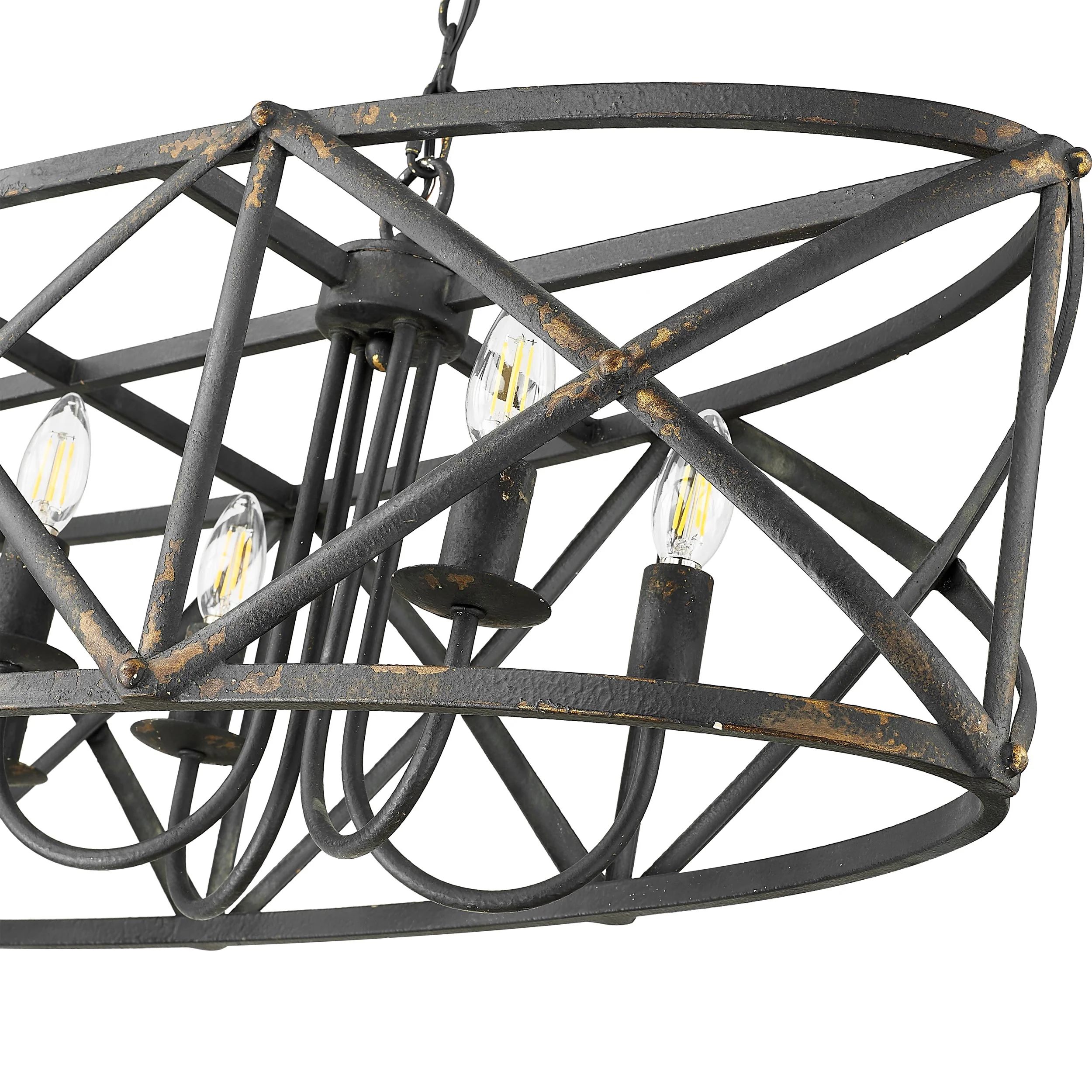 Alcott 8-light Island Light in Antique Black Iron - Image 6