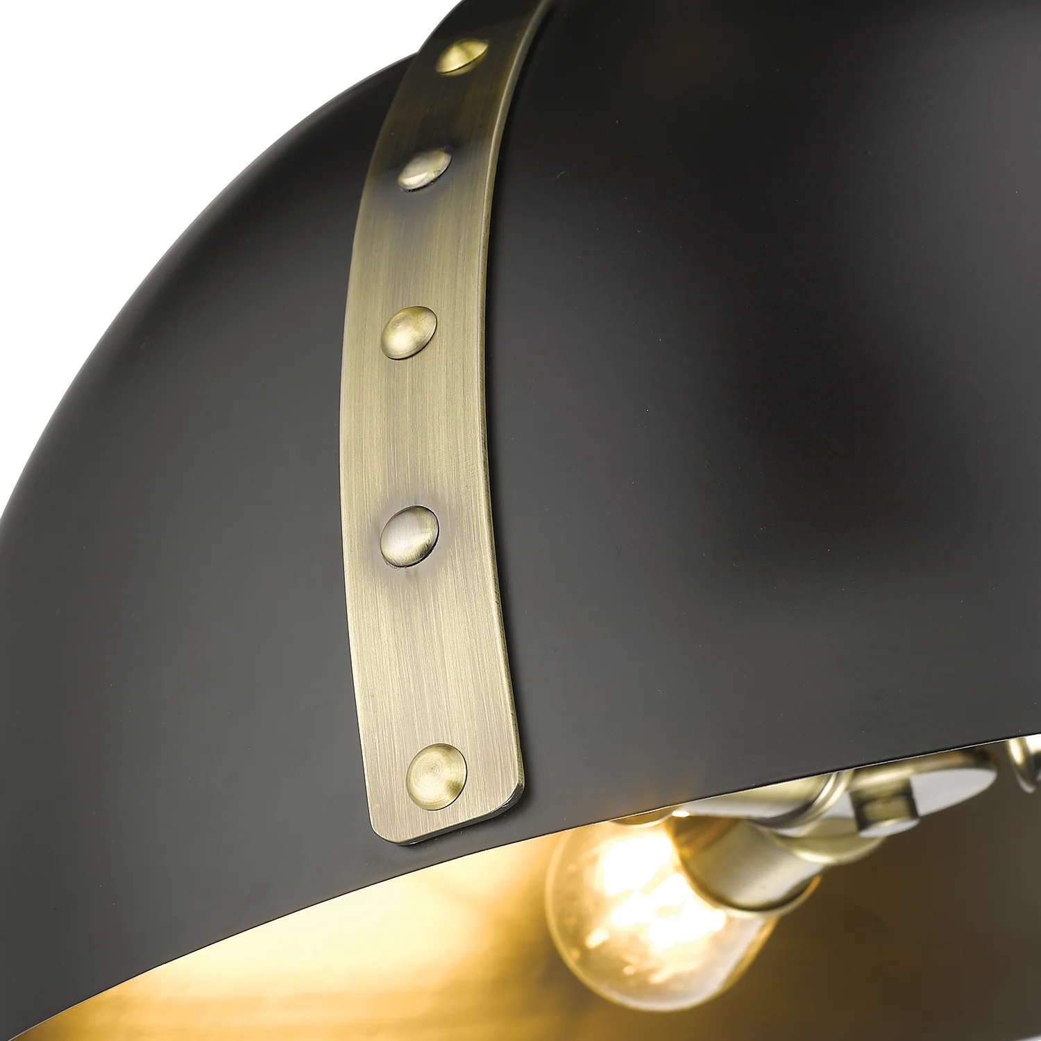 Aldrich 3-light Pendant in Aged Brass - Image 4