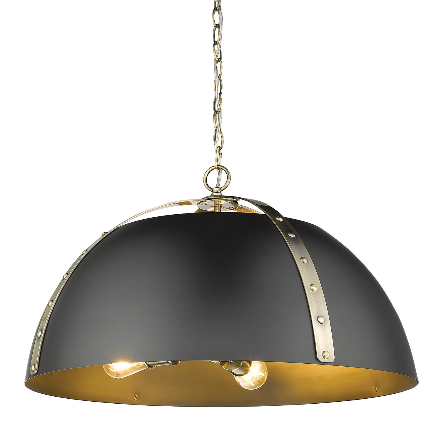 Aldrich 5-light Chandelier in Aged Brass - Image 3