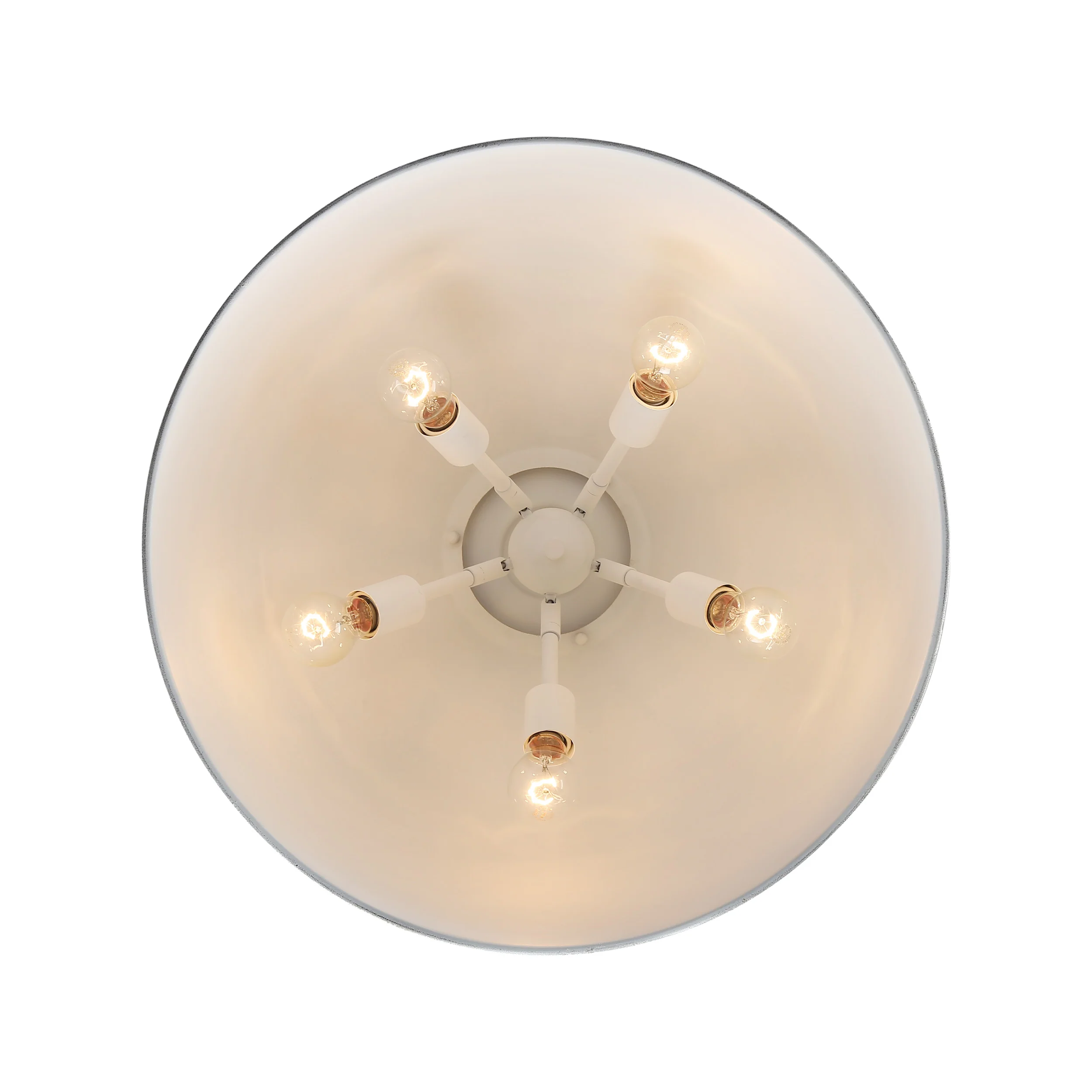 Alison 5-light Pendant in Vintage Gold and Antique Teal shade - Image 3