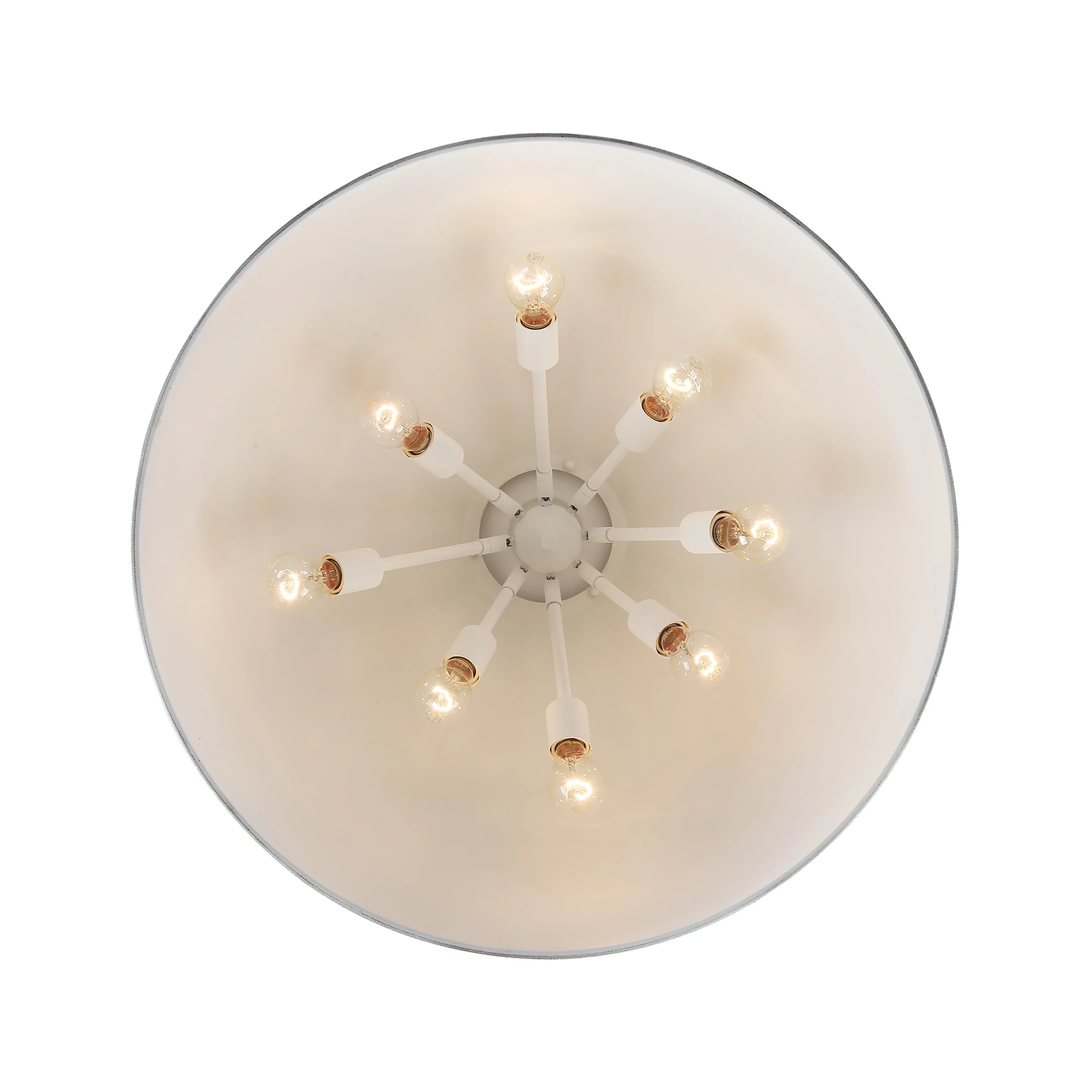 Alison 8-light Pendant in Vintage Gold and Antique Teal shade - Image 4