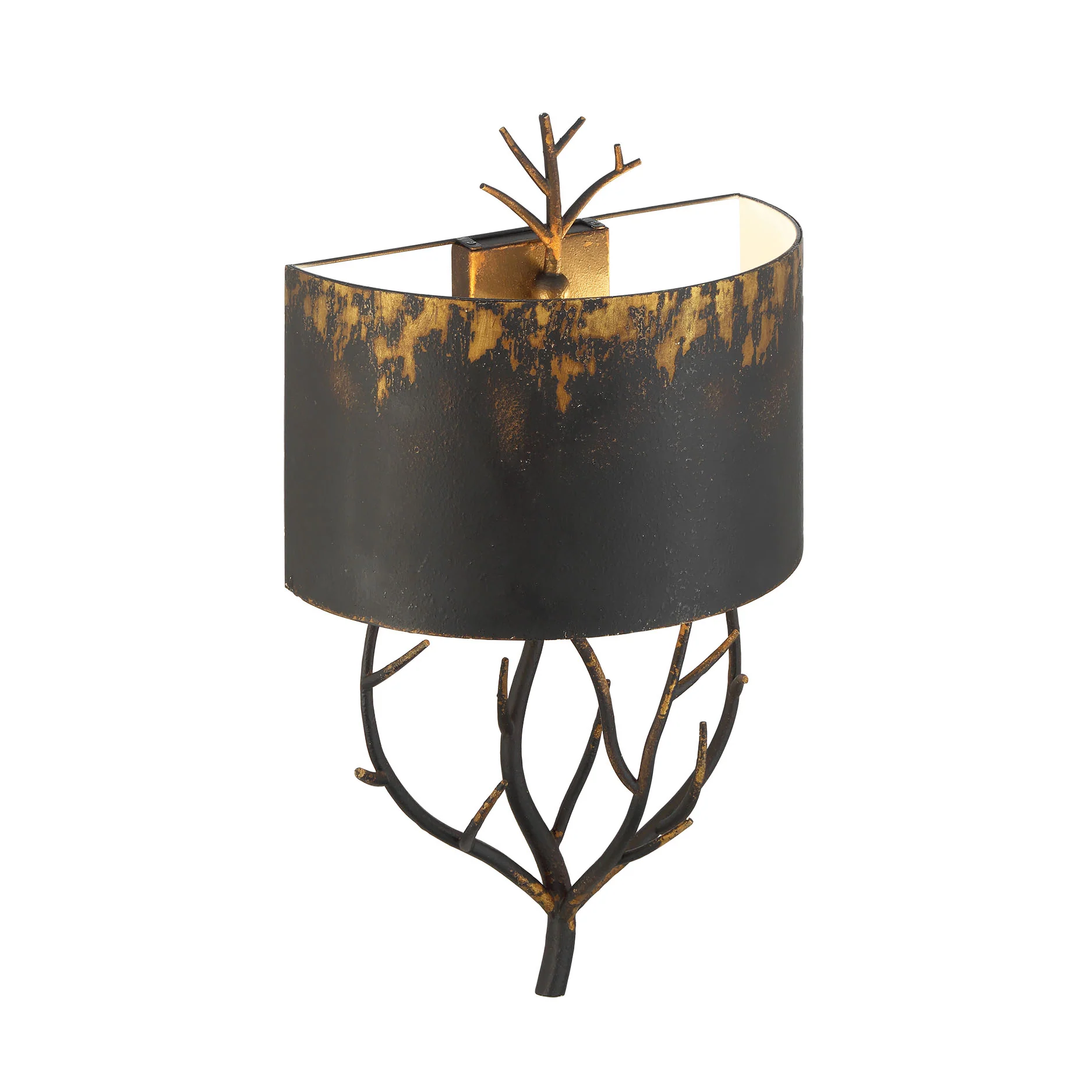 Arboreal 2-light Wall Sconce in Antique Black Iron - Image 5