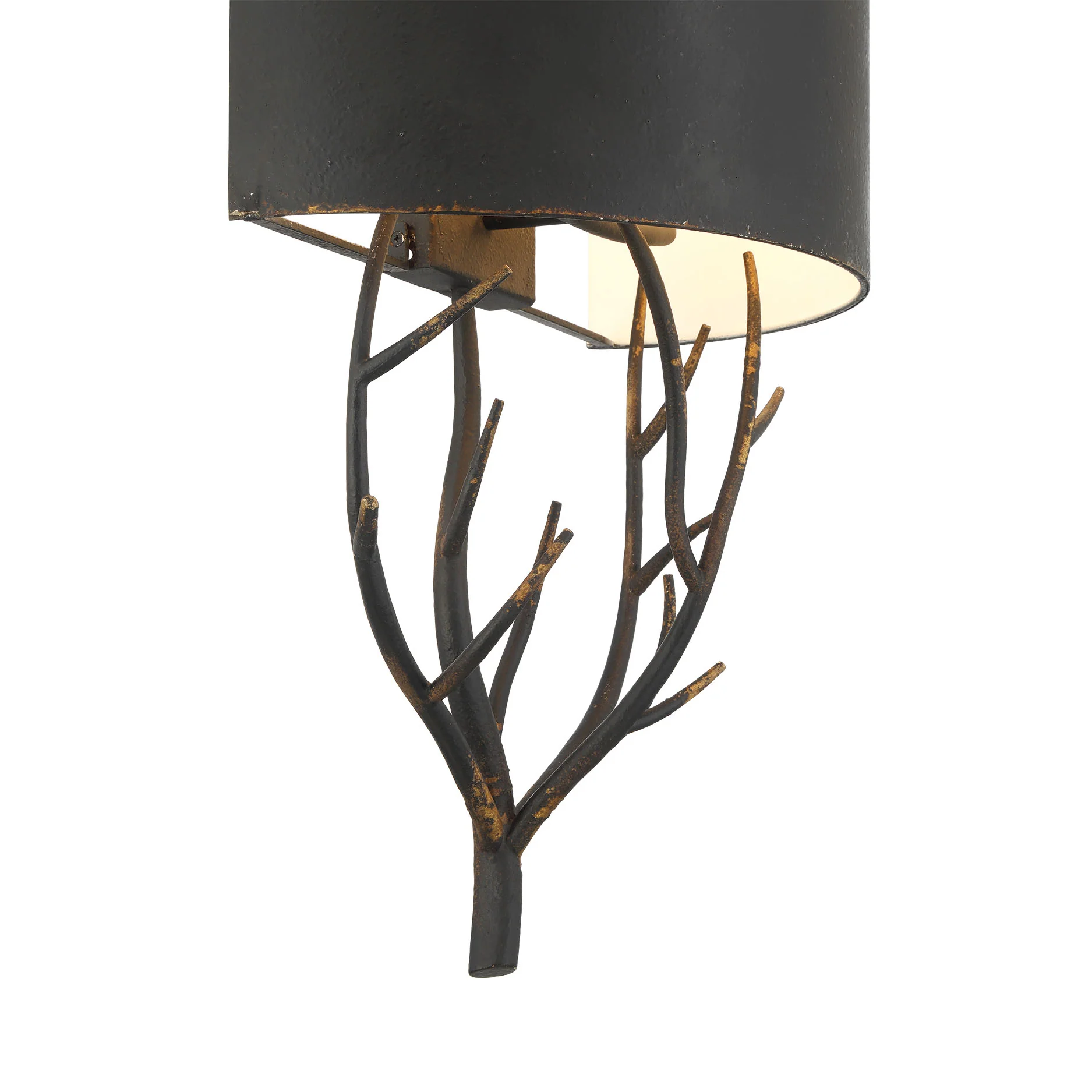 Arboreal 2-light Wall Sconce in Antique Black Iron - Image 7
