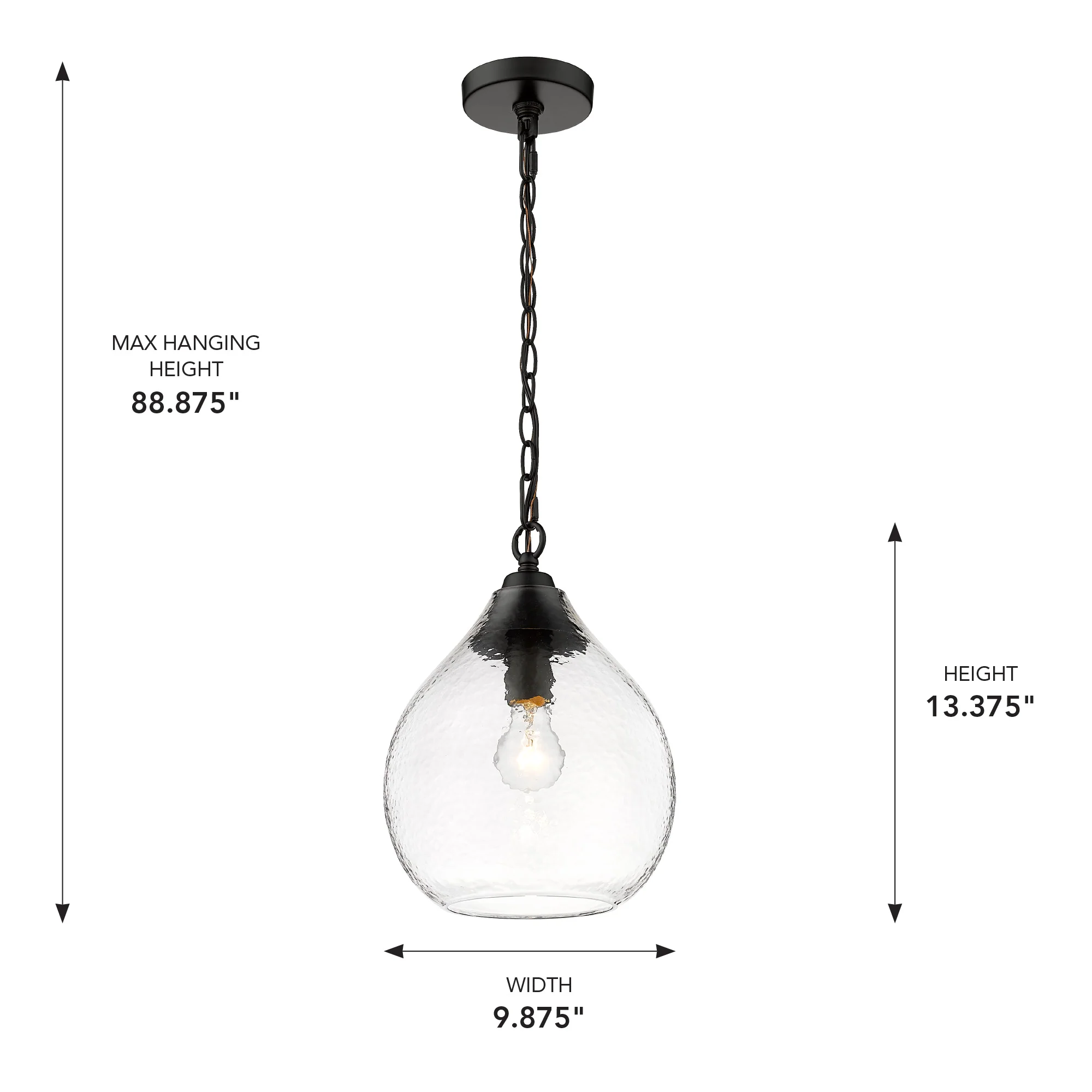 Ariella 1-light Pendant in Matte Black - Image 5