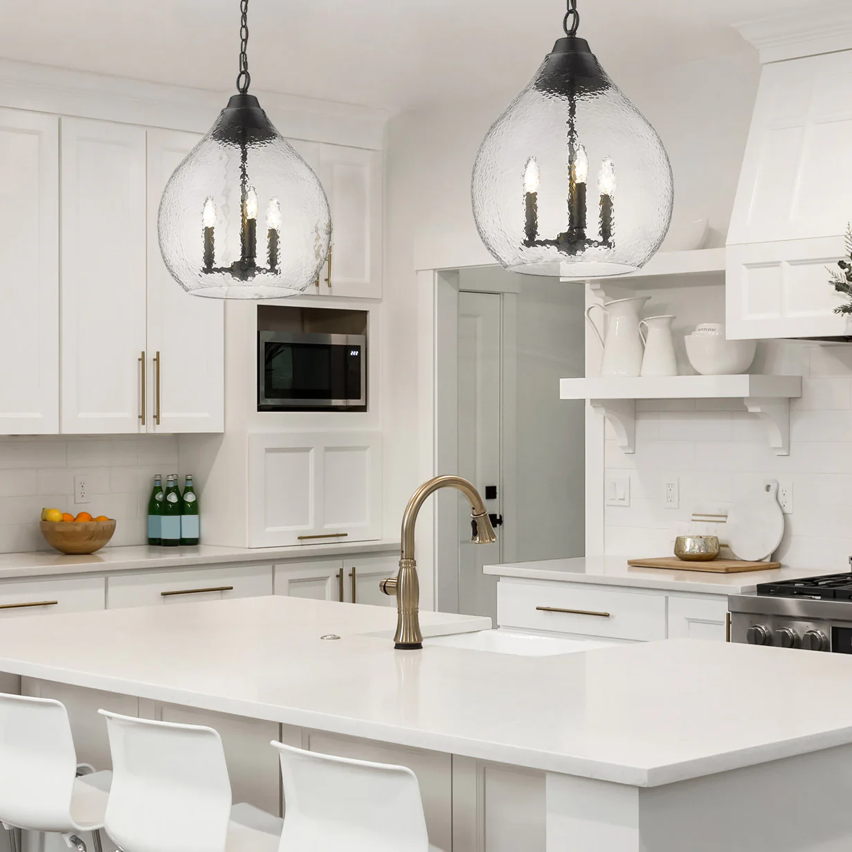 Ariella 3-light Pendant in Matte Black - Image 4