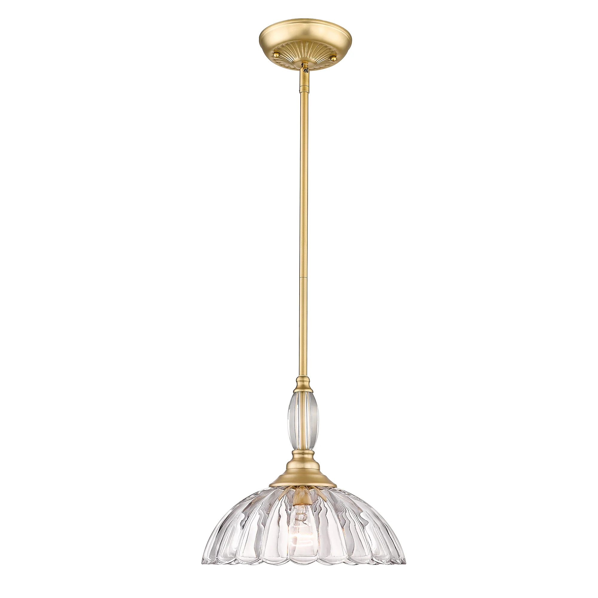 Audra 1-light Pendant in Brushed Champagne Brass - Image 2