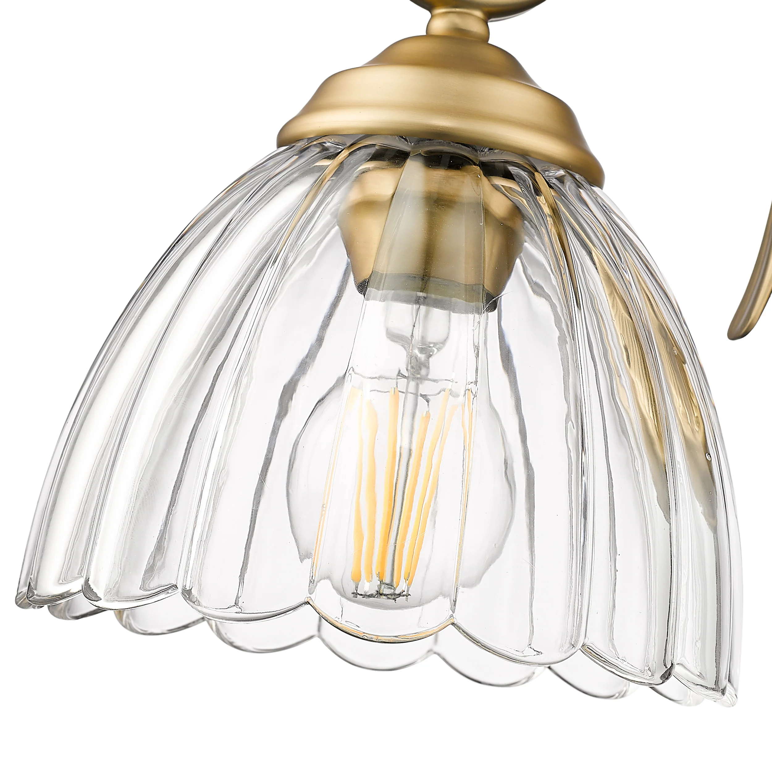 Audra 1-light Wall Sconce in Brushed Champagne Brass - Image 5