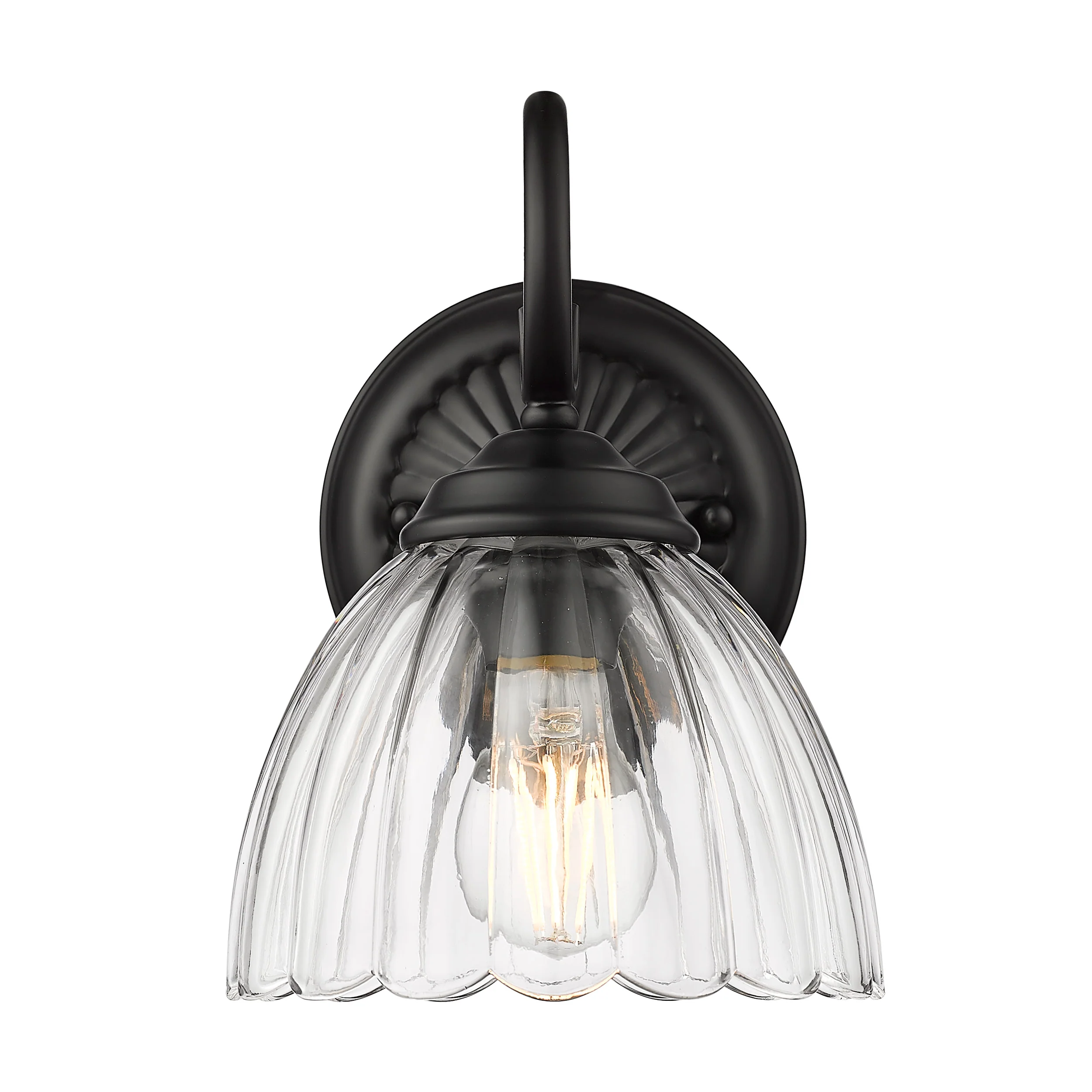 Audra 1-light Wall Sconce in Matte Black - Image 2