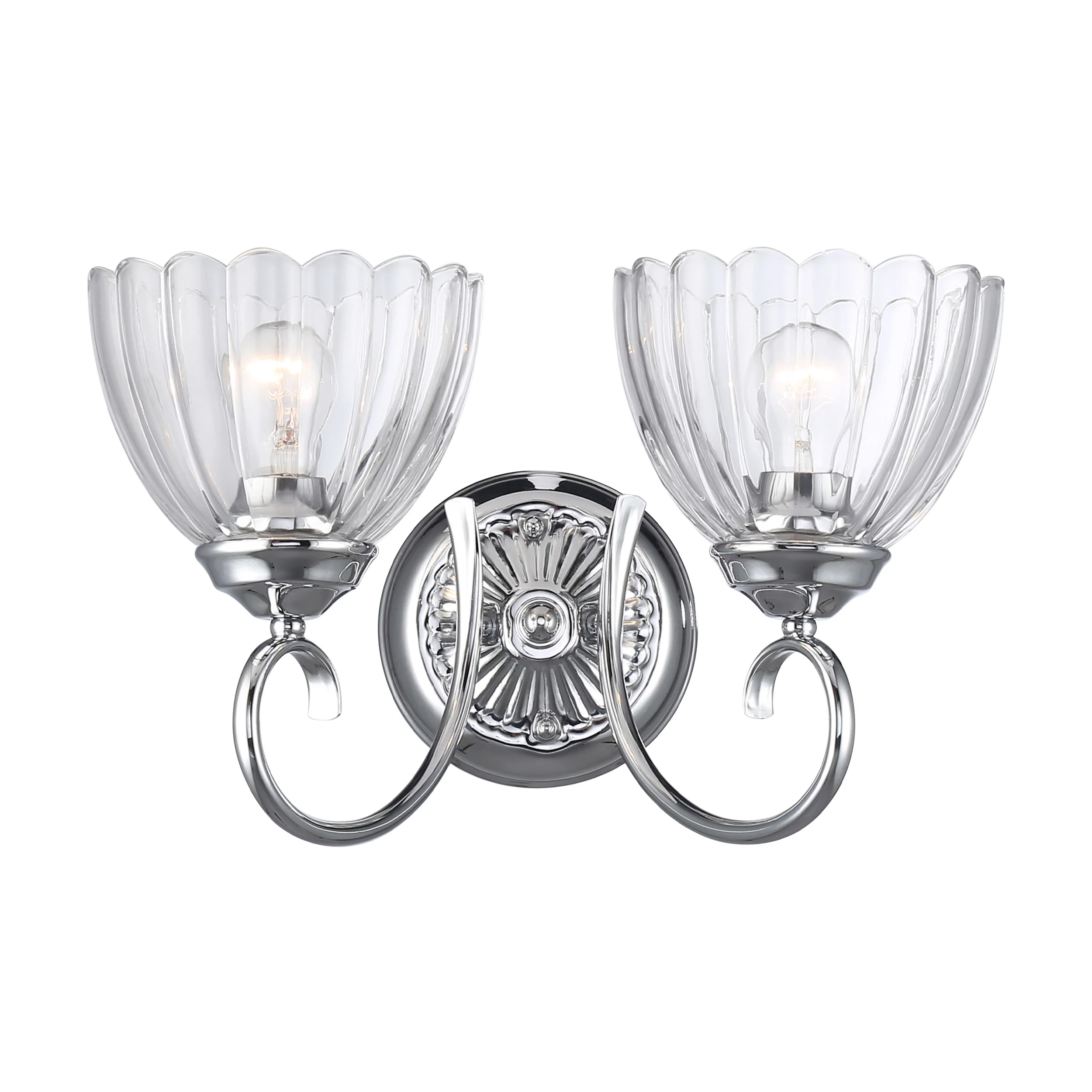 Audra 2-light Vanity in Chrome - Image 3