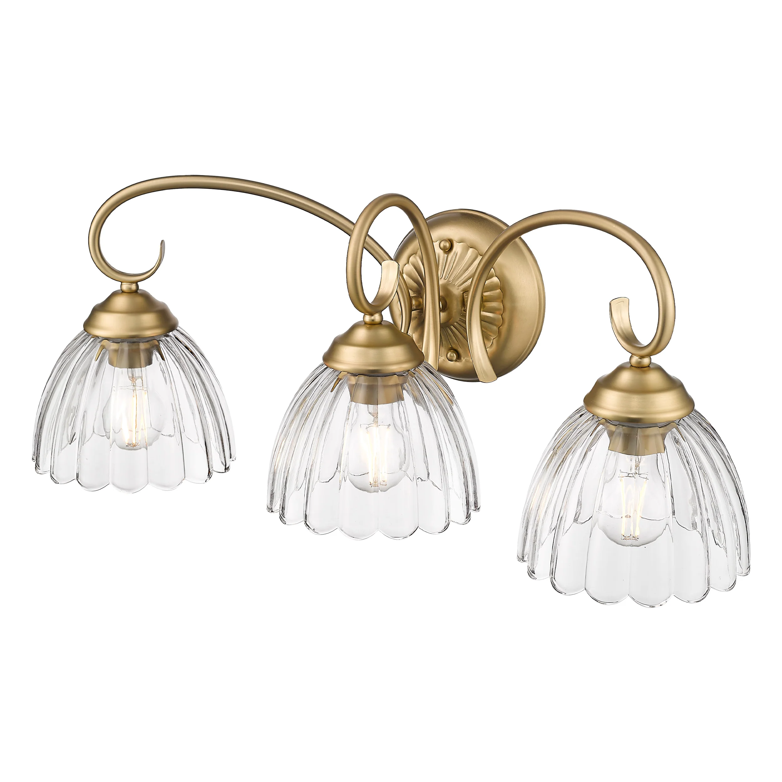 Audra 3-light Vanity in Brushed Champagne Brass - Image 3
