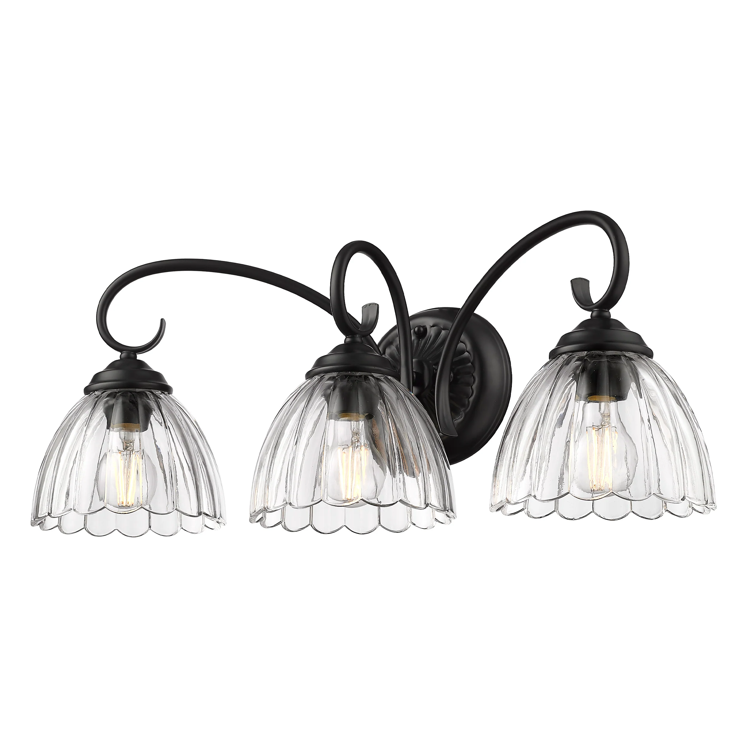 Audra 3-light Vanity in Matte Black - Image 2