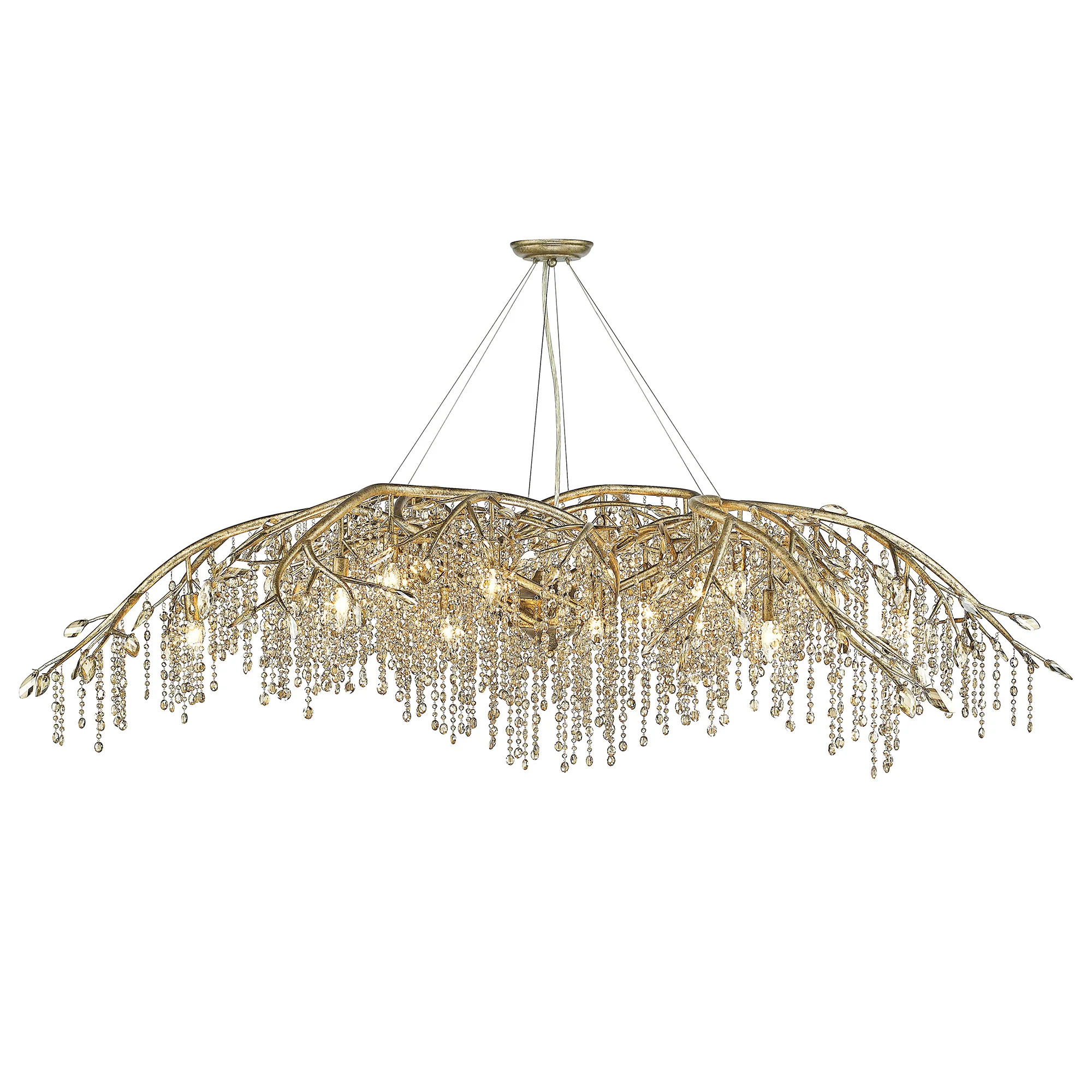 Autumn Twilight 24-light Chandelier in Mystic Gold