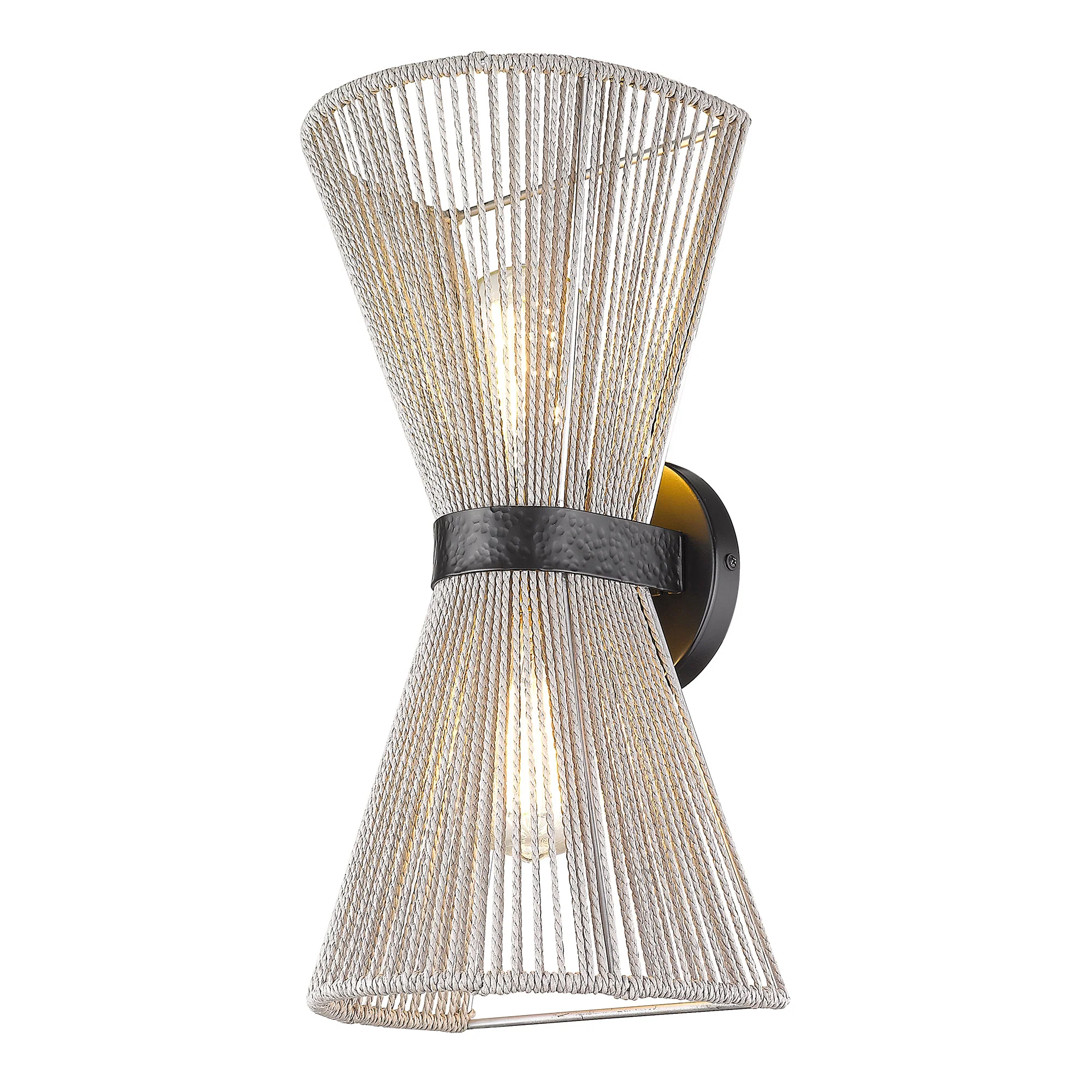 Avon 2-light Wall Sconce in Matte Black