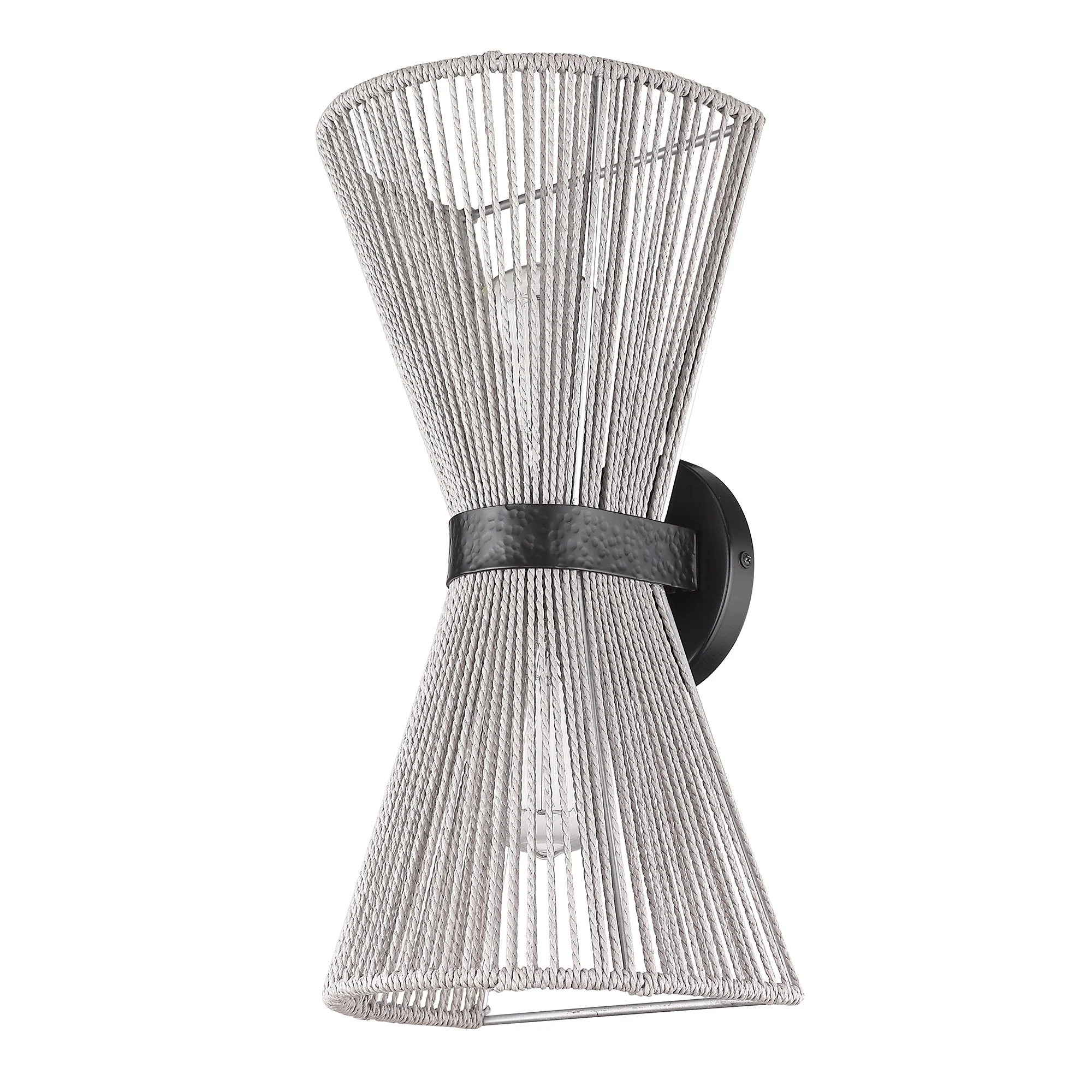 Avon 2-light Wall Sconce in Matte Black - Image 3