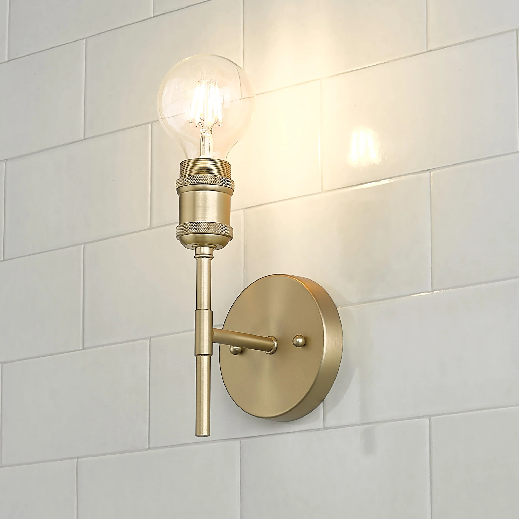 Axel 1-light Wall Sconce in Brushed Champagne Brass - Image 7