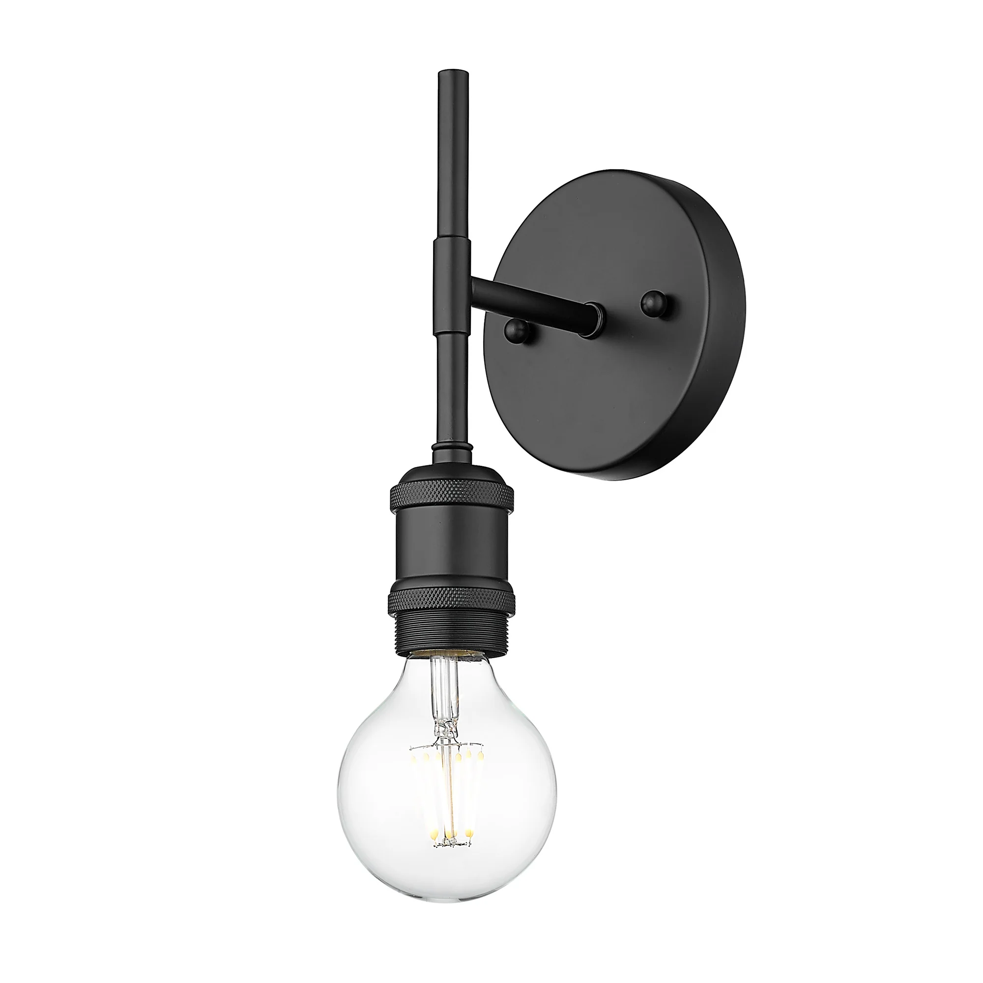 Axel 1-light Wall Sconce in Matte Black - Image 4